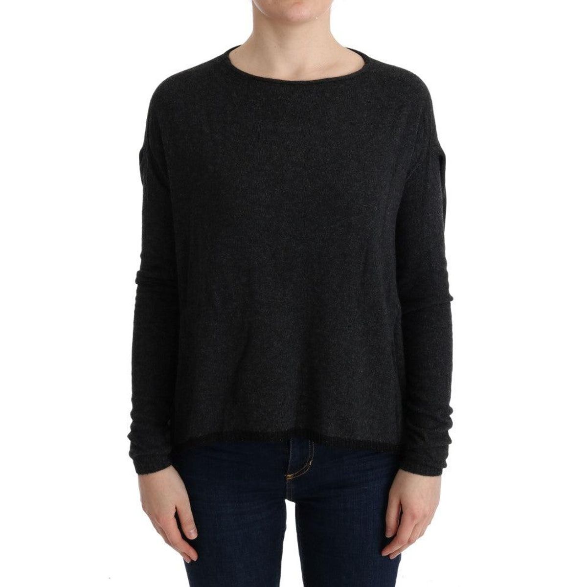 Costume National Elegant Gray Crewneck Sweater