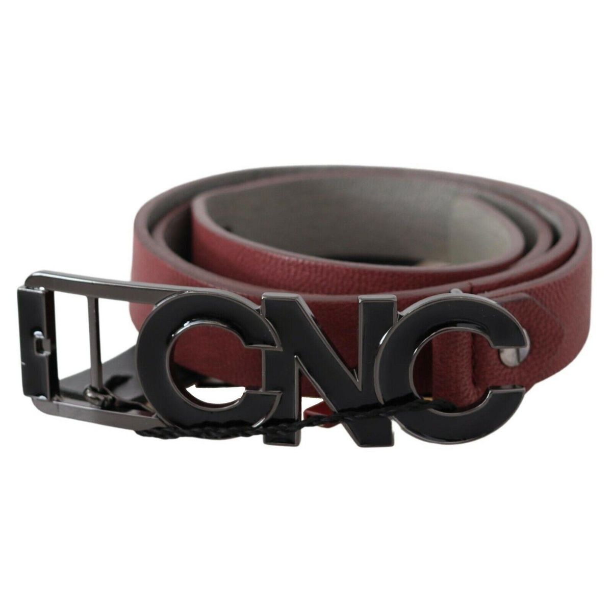 Costume National Elegant Maroon Leather Fashion Belt