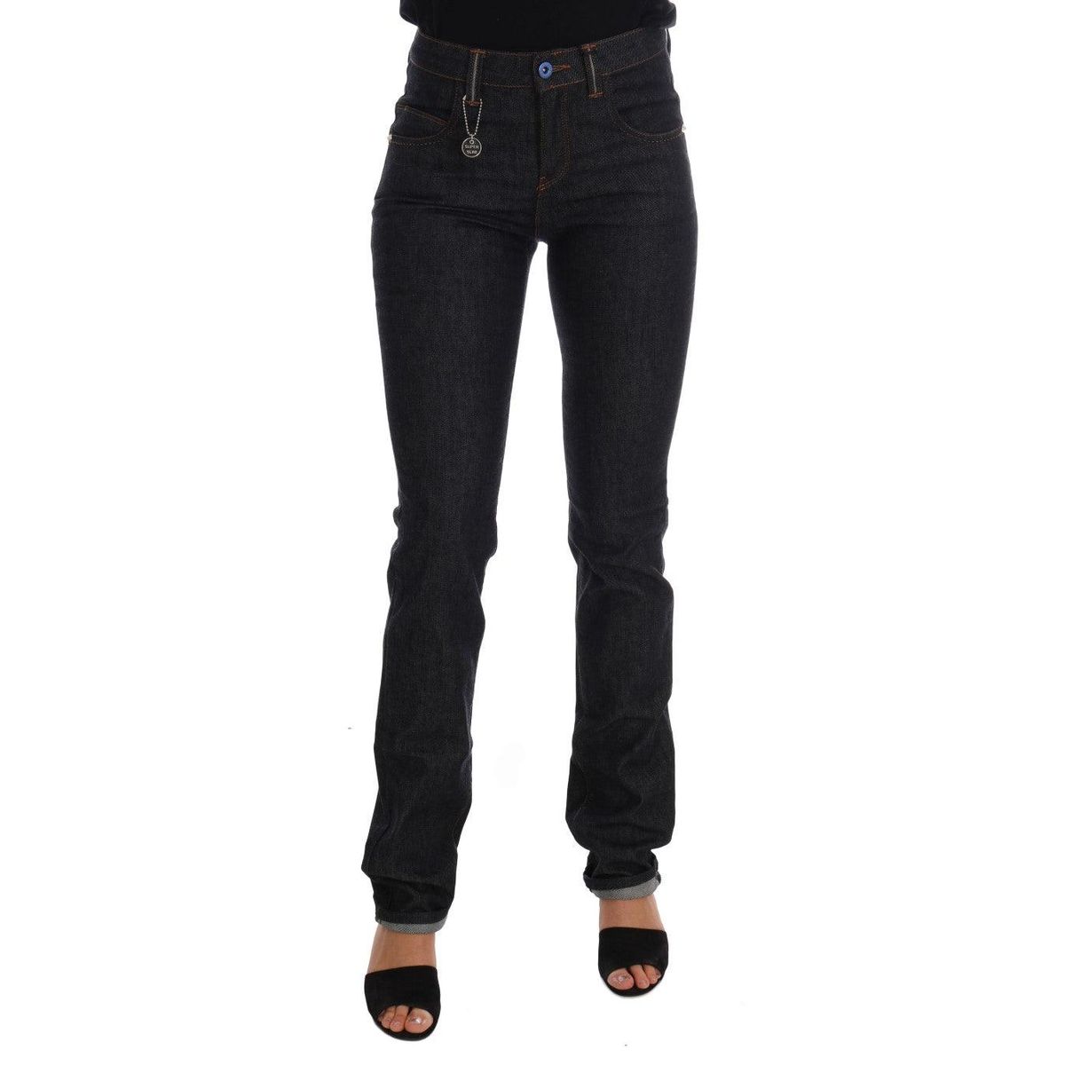 Costume National Sleek Dark Blue Super Slim Jeans