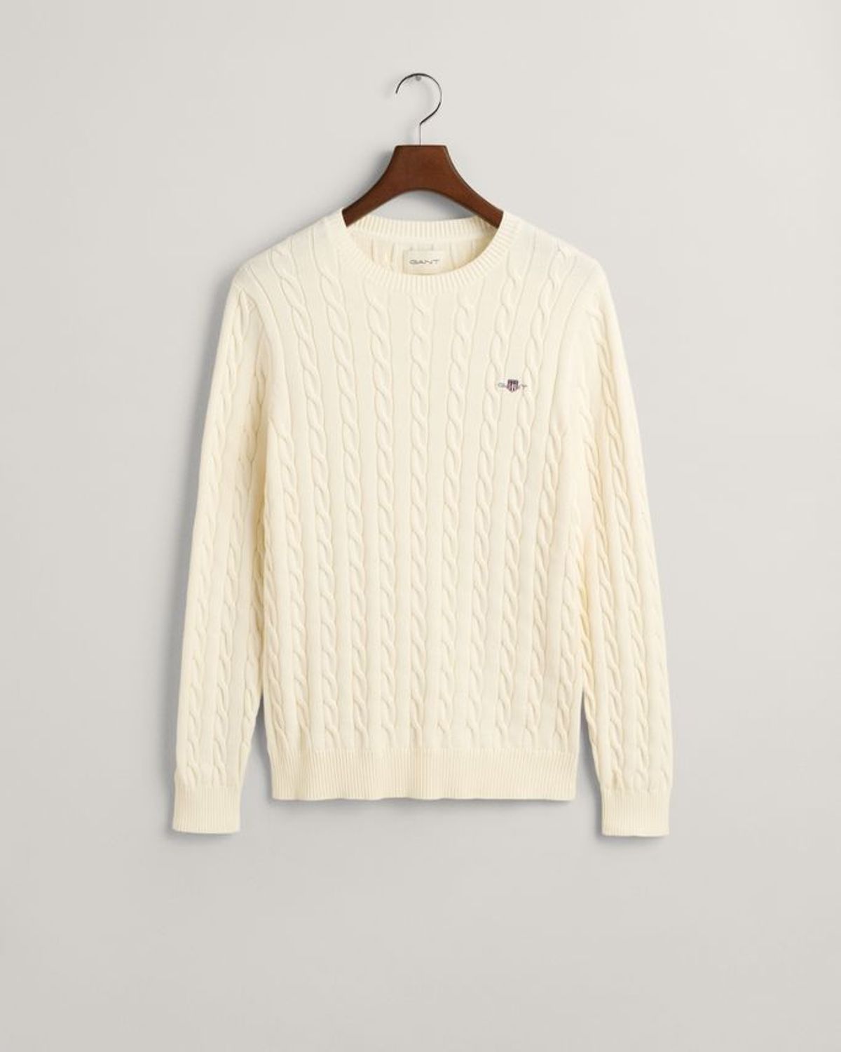 COTTON CABLE C-NECK