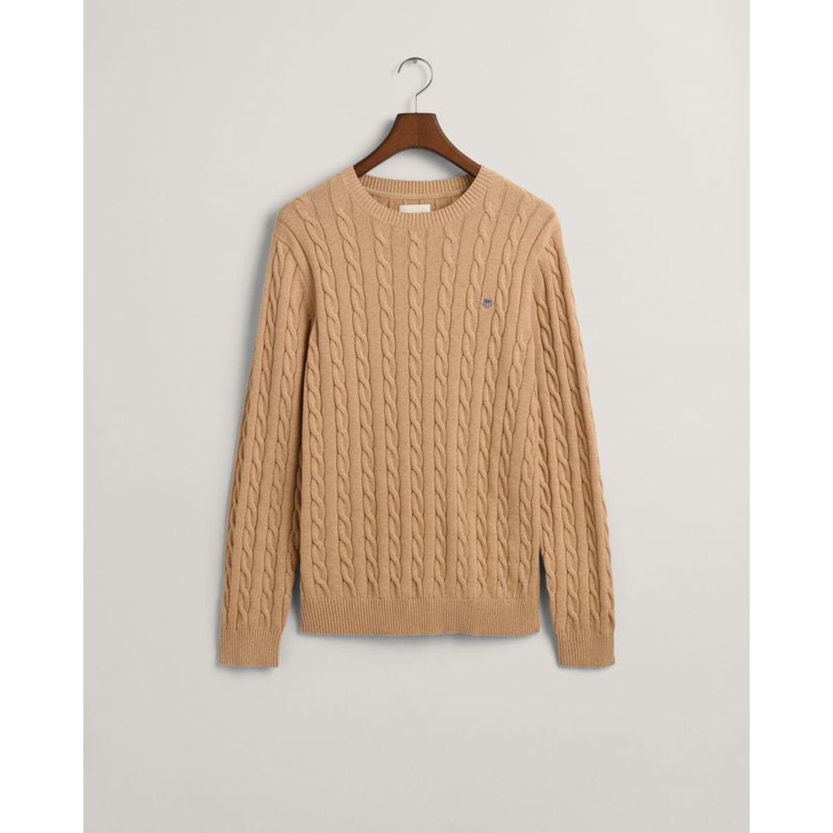 COTTON CABLE C-NECK