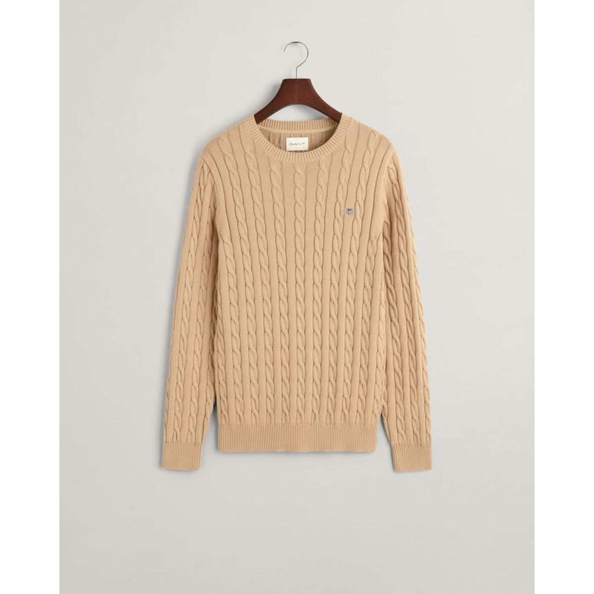 COTTON CABLE C-NECK