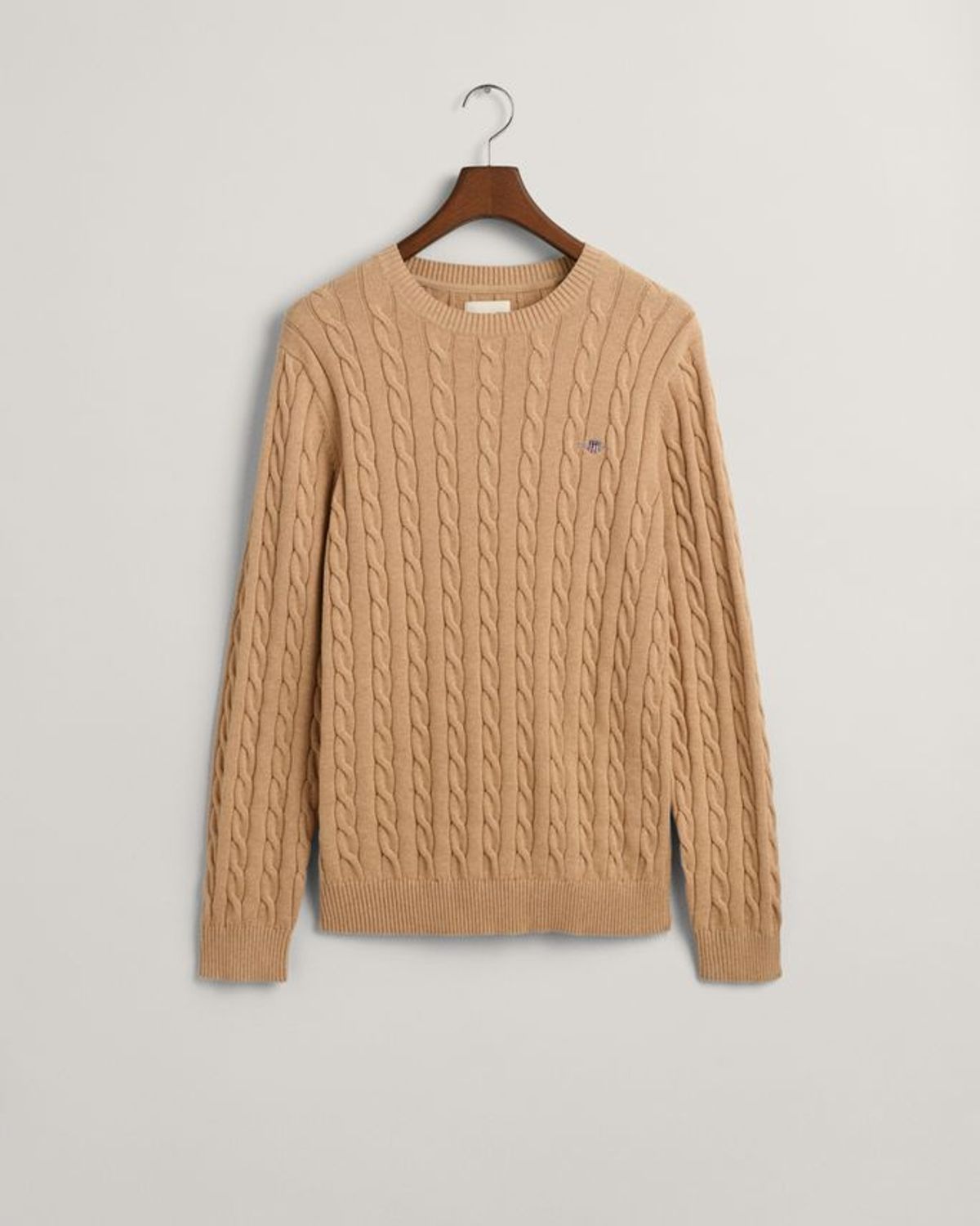 COTTON CABLE C-NECK