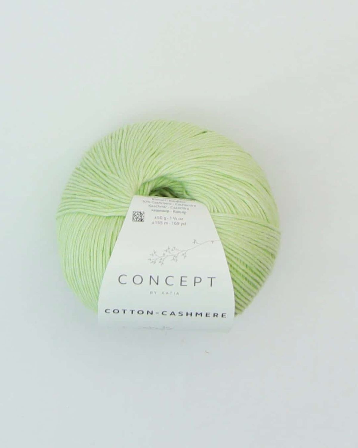 Cotton-Cashmere fra Katia - 76 Pistacie - 90% Bomuld, 10% Kashmir