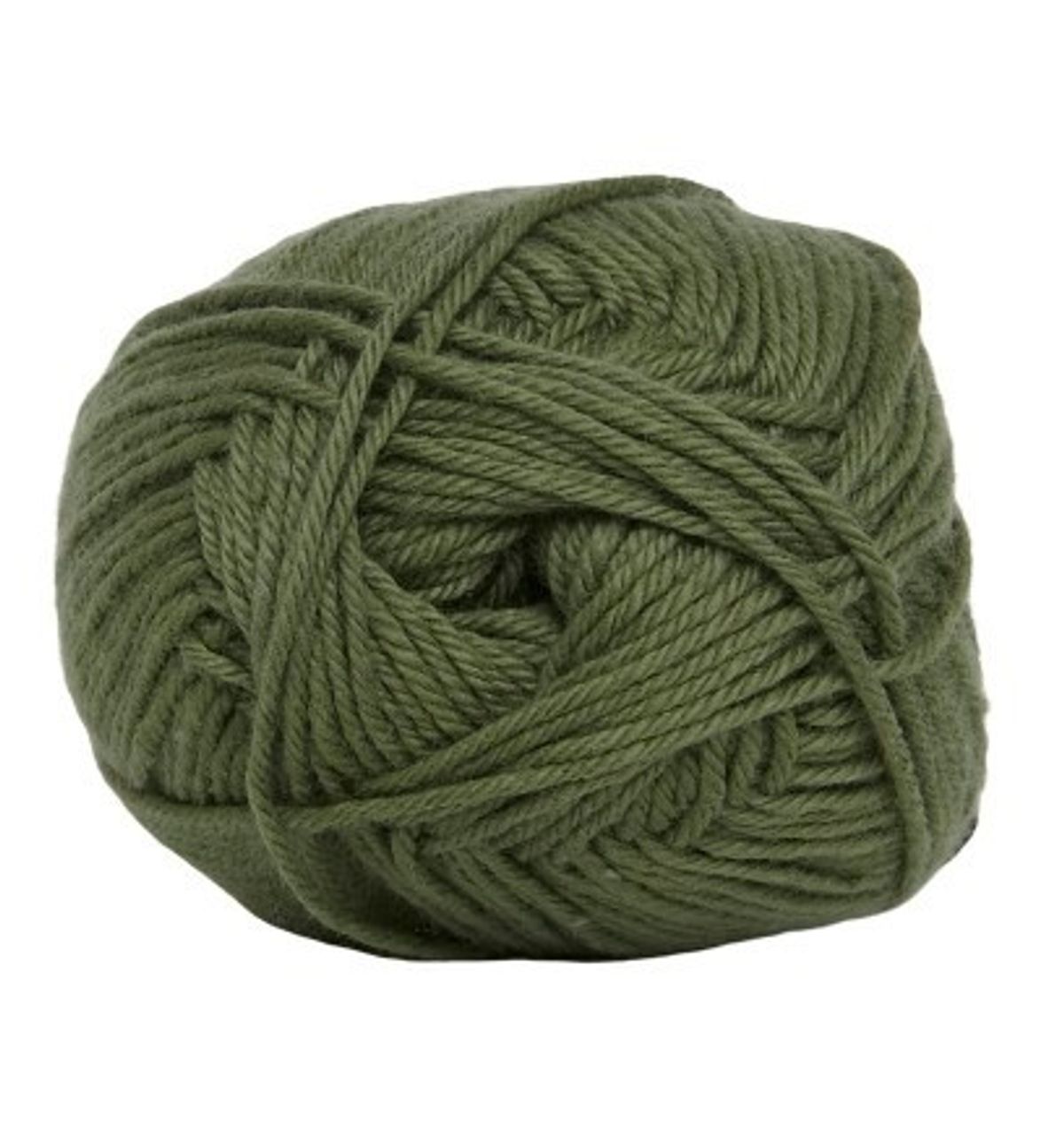 Cotton nr. 8, army grøn, 50 g, nr. 7150