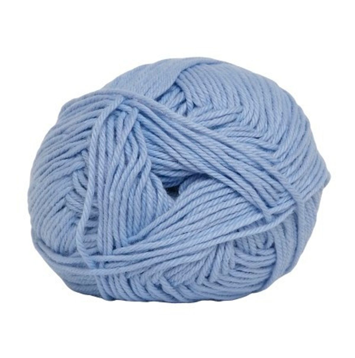 Cotton nr. 8, baby blå, 50 g, nr. 603