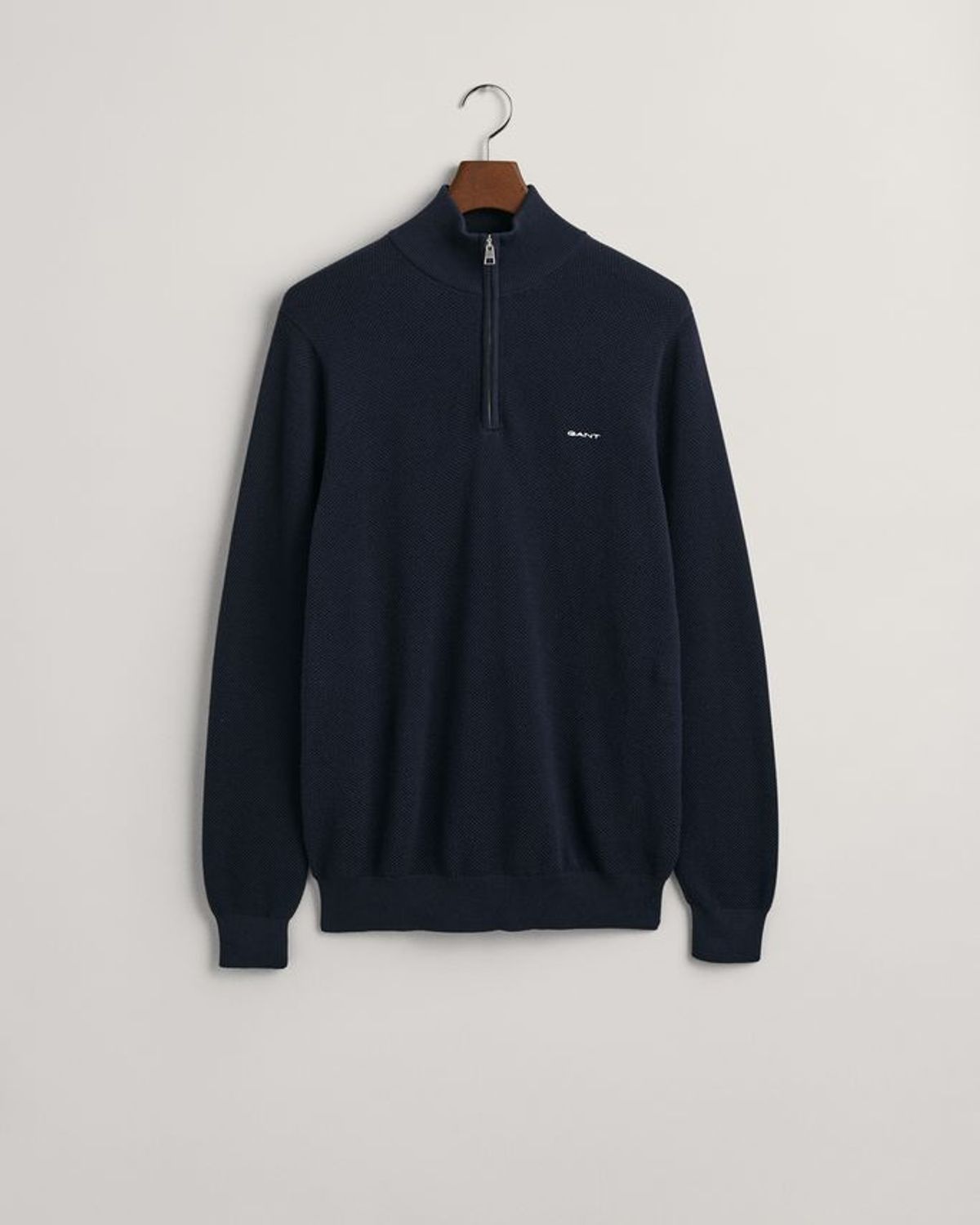 COTTON PIQUE HALFZIP