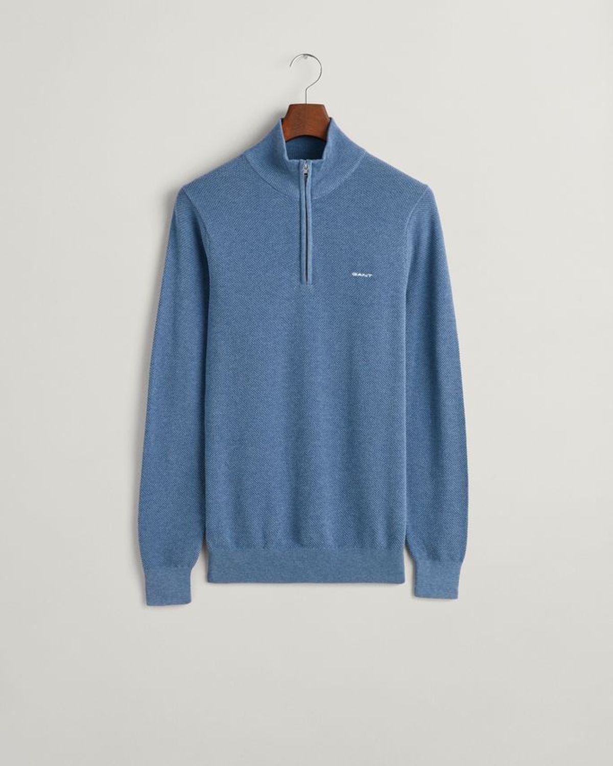 COTTON PIQUE HALFZIP