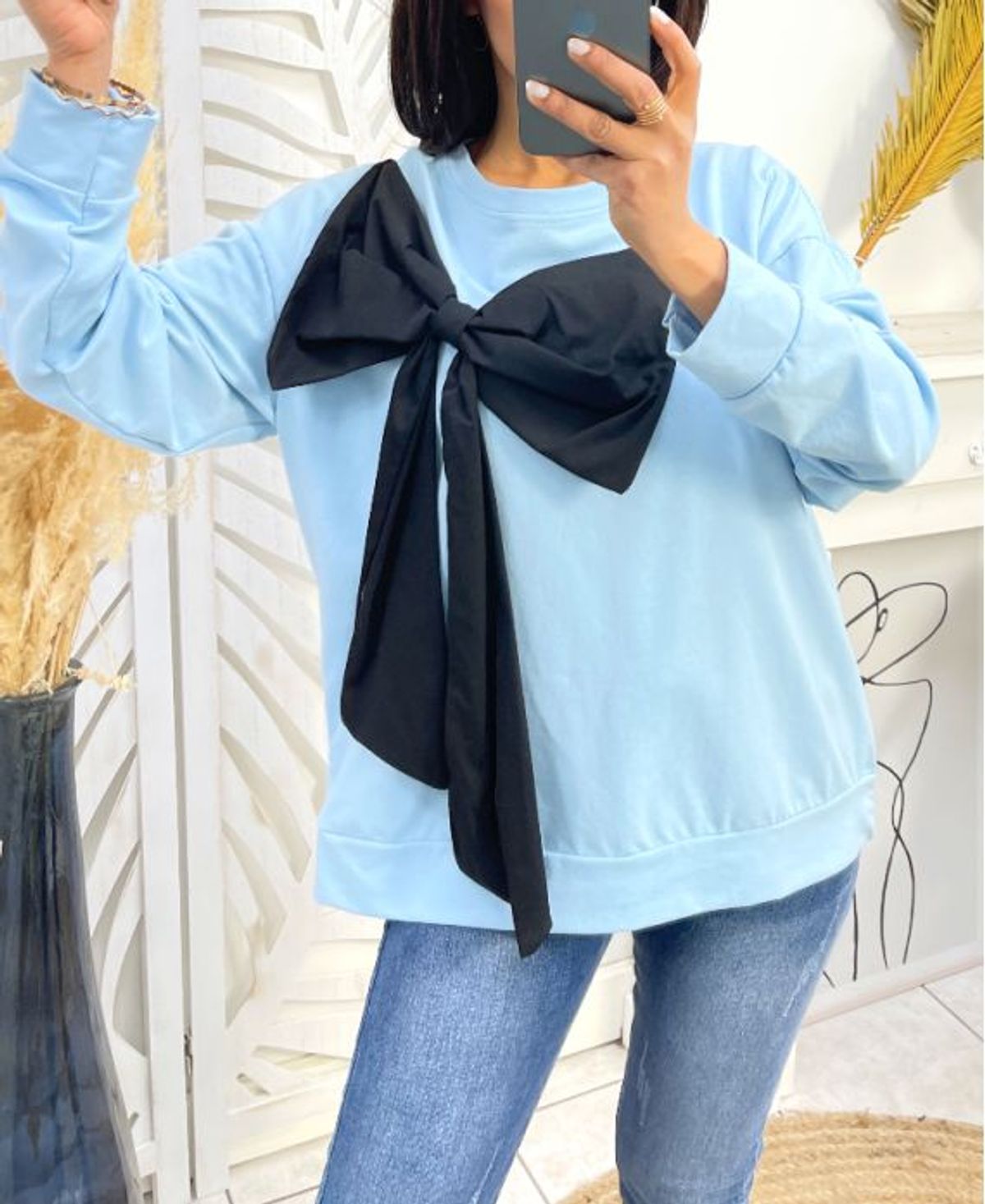 "Coup De Coeur" Sweatshirt Noeux Sky Blue Onesize