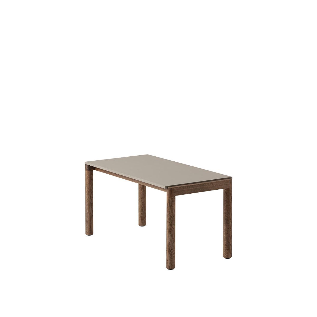 Couple Coffee Table, 40 x 84 cm fra Muuto (Taupe / Dark Oiled Oak, Plain)