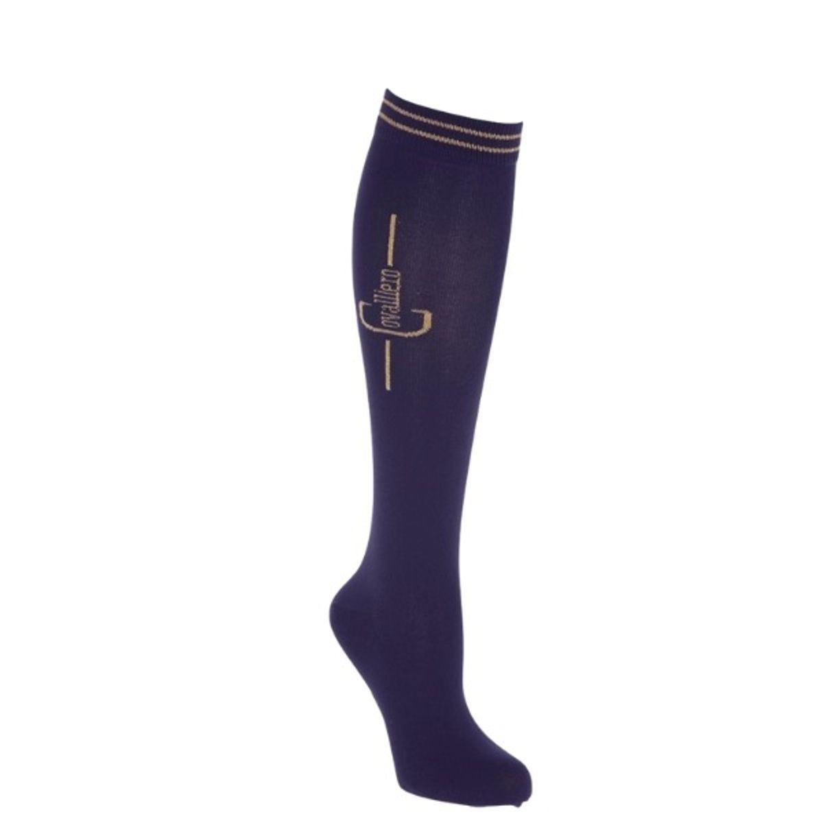 Covalliero Strømpe | Navy/Gold