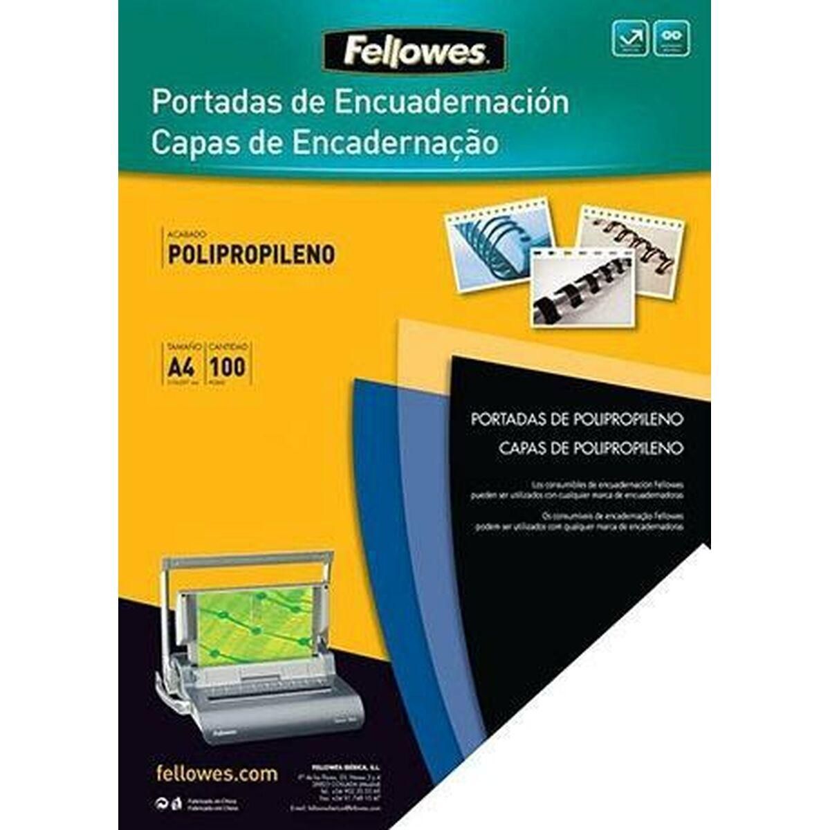 Cover Fellowes 100 enheder Bindende Blå A4 polypropylen