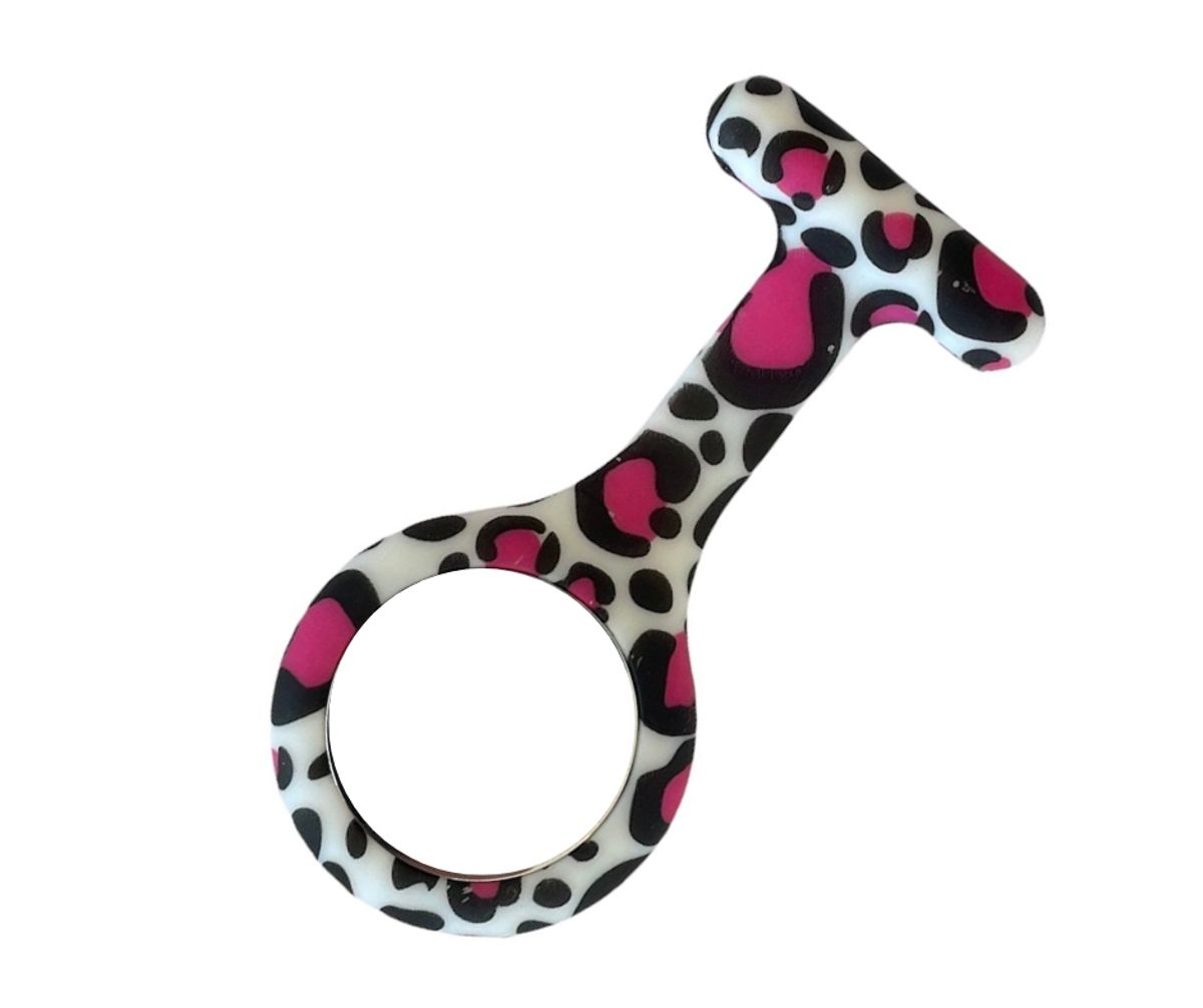 Cover til silikone sygeplejeure - Pink leopard