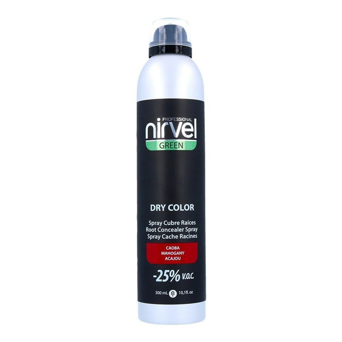 Cover Up Spray til gråt hår Green Dry Color Nirvel Green Dry Mahogni (300 ml)