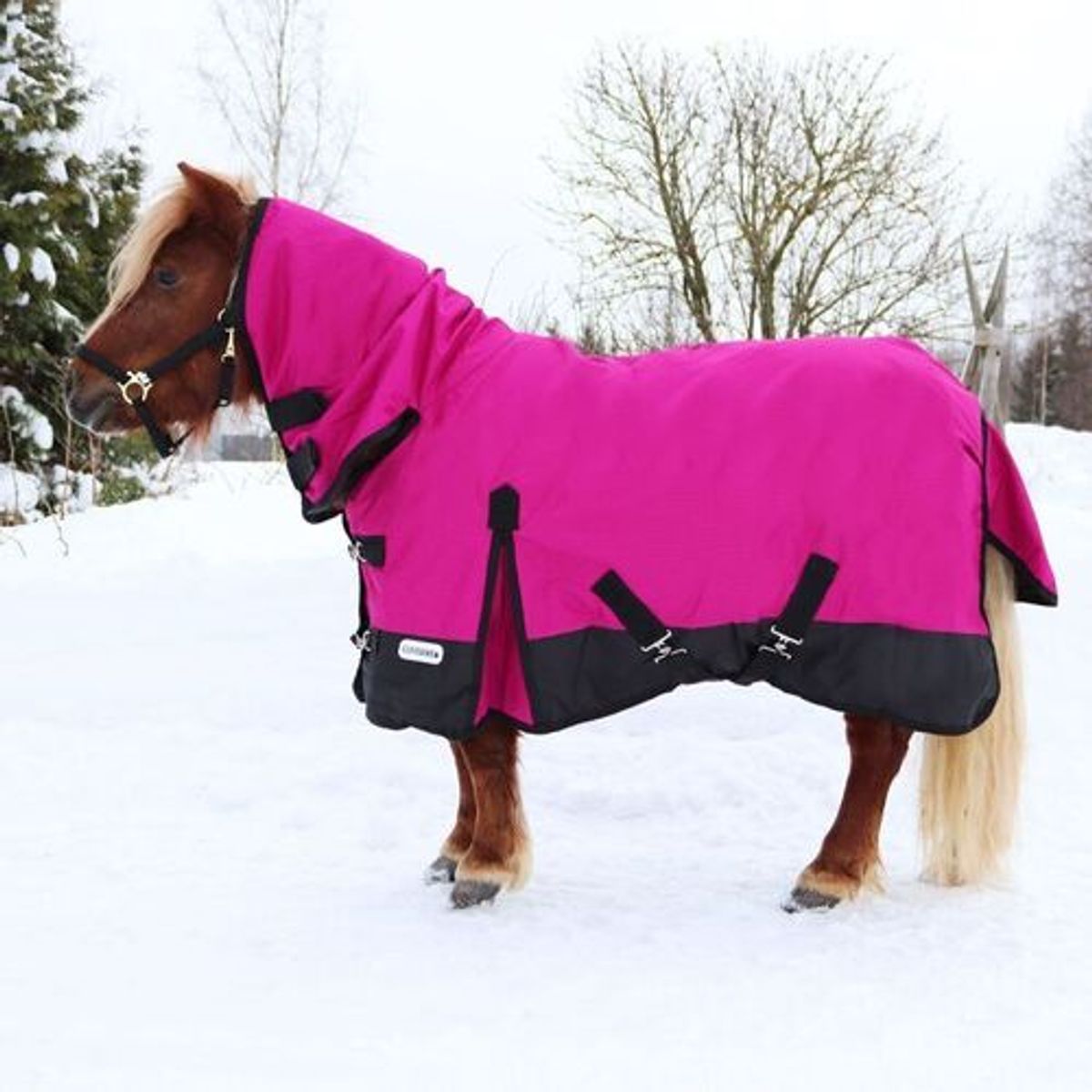 Coverme Pony dækken med hals - 100g - Pink, 105cm