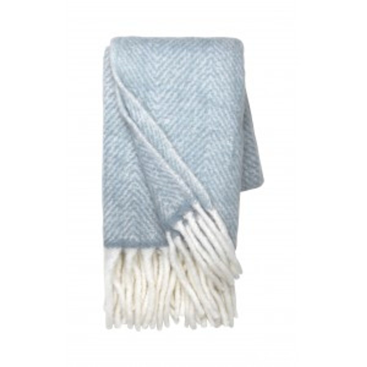 Cozy living Plaid, Throw Mathea - dusty blue