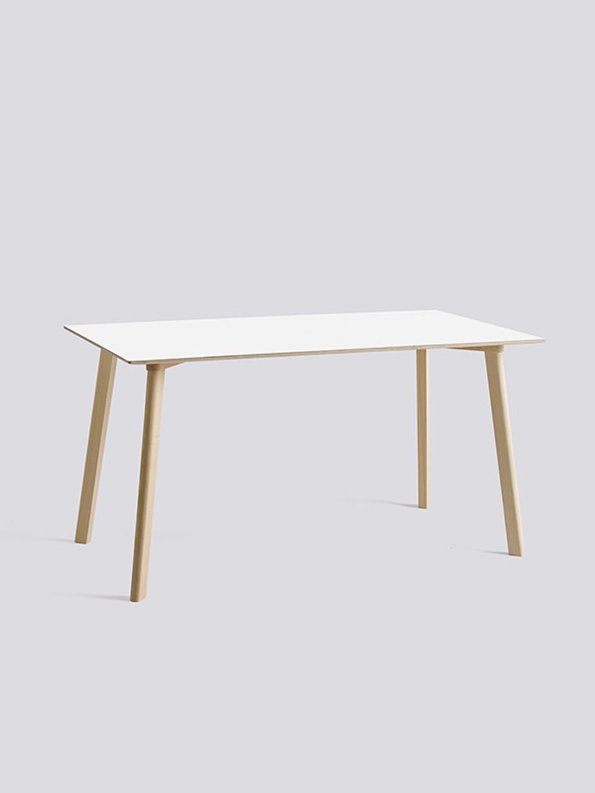 CPH Deux 210 Bord fra Hay (L140 x B75 x H73 cm, Pearl white laminat, Ubehandlet bøg)