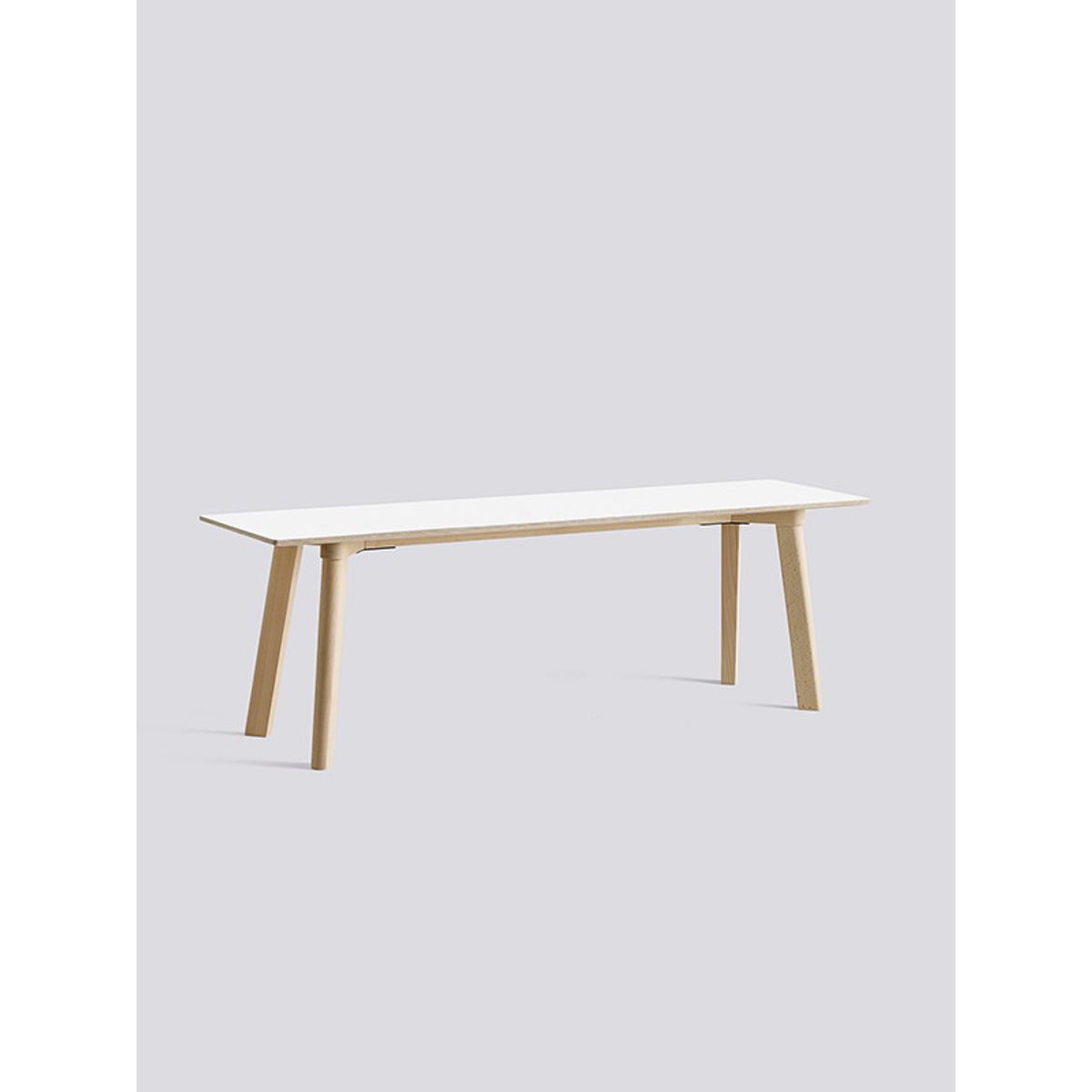 CPH Deux 215 Bænk fra Hay (L140 x B35 x H45 cm, Pearl white laminat, Ubehandlet bøg)