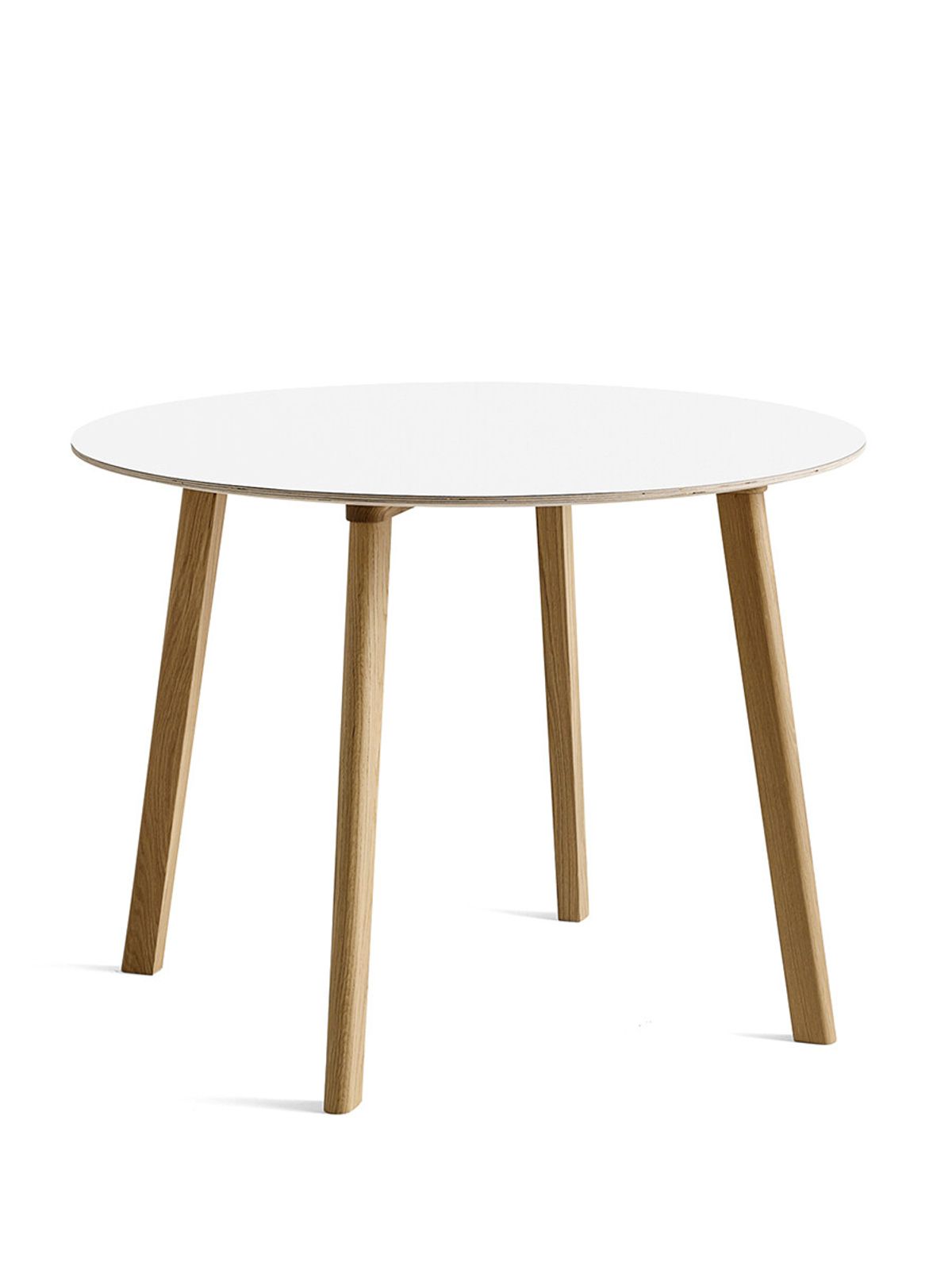 CPH Deux 220 Bord fra Hay (Ø 98 x H73 cm, Pearl white laminat, Pearl white (bøg))