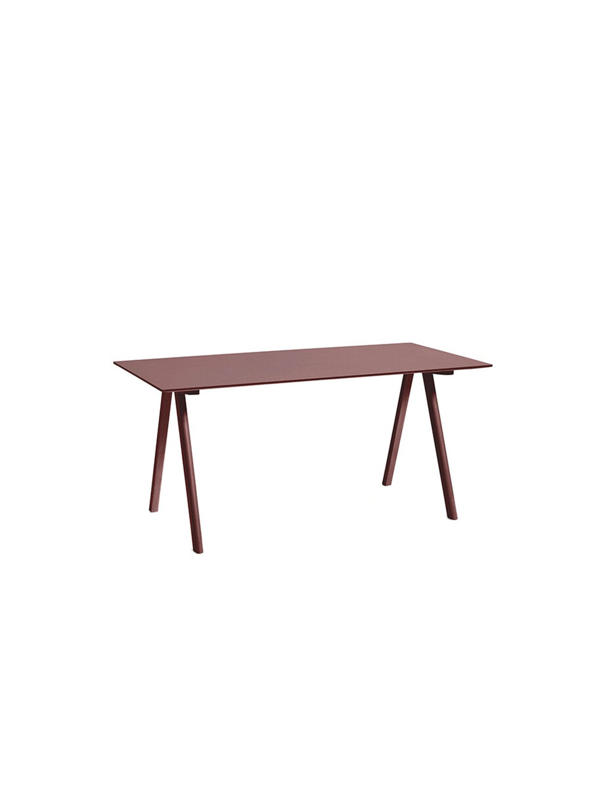 CPH10 Skrivebord, 160 cm fra Hay (Burgundy Linoleum, Bordeaux lakeret eg)