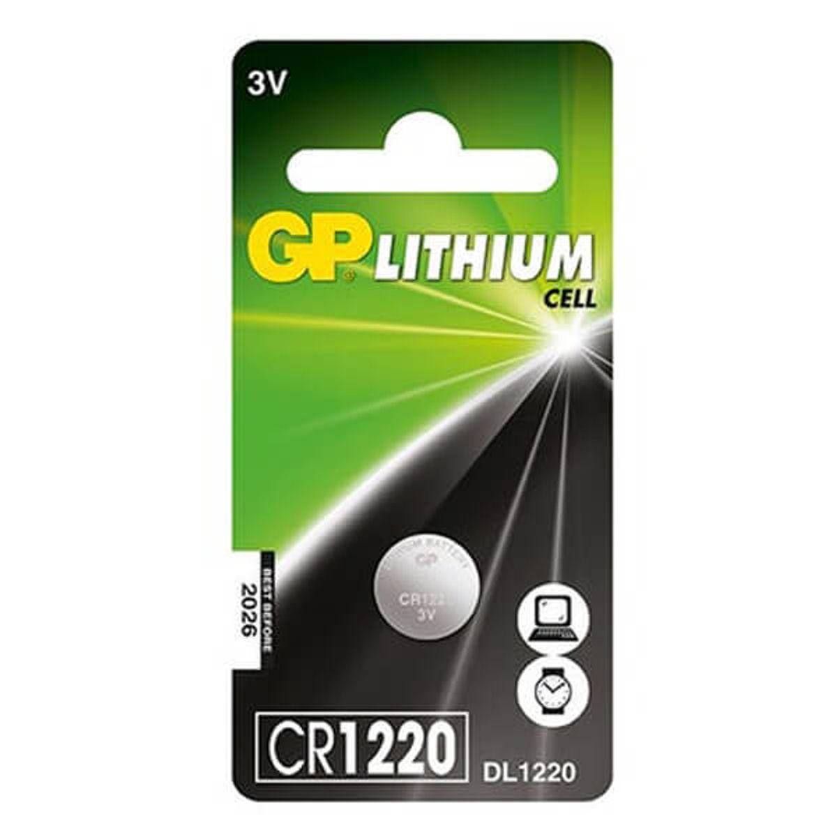 CR 1220 3 Volt Lithium batteri