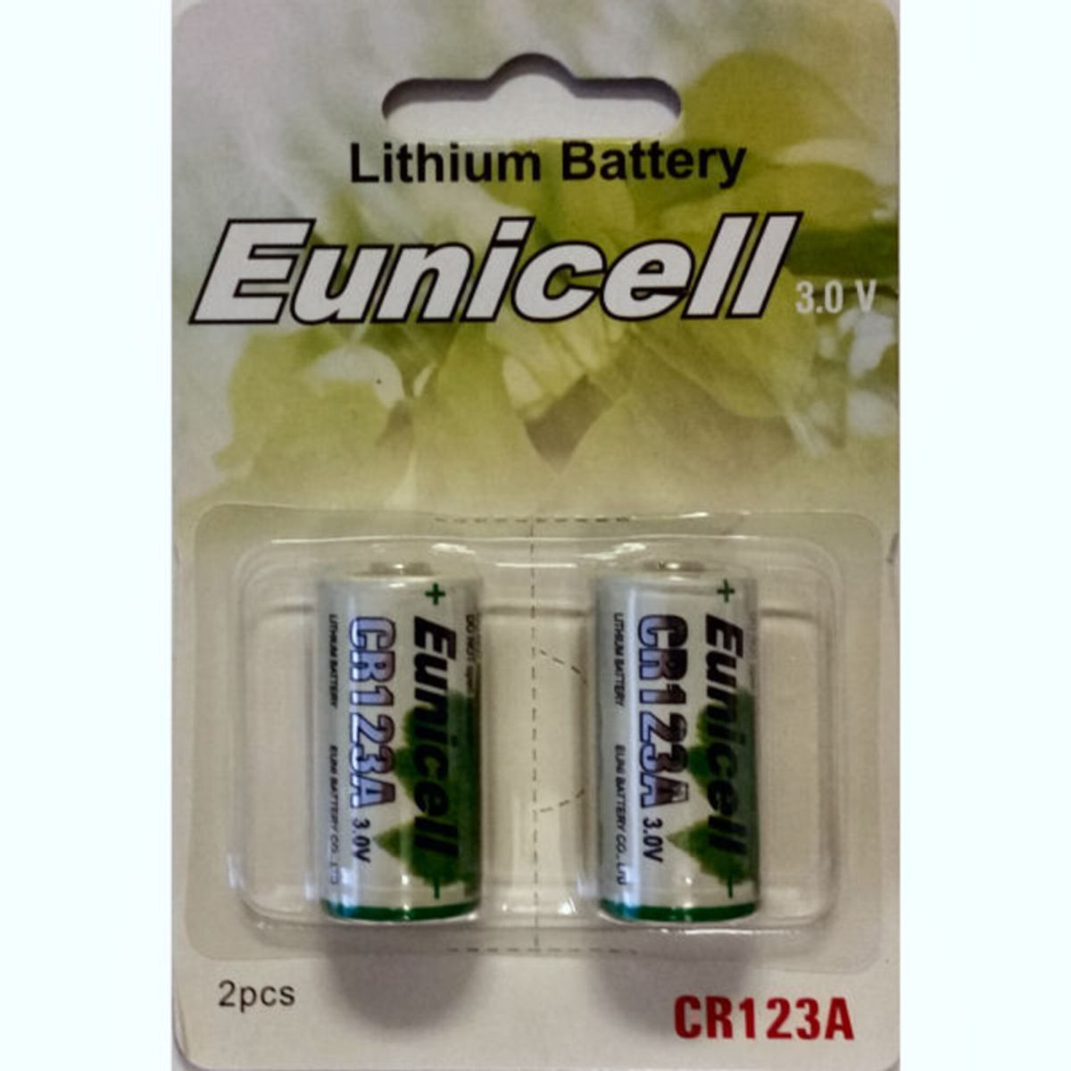 CR123A 3V Lithium Eunicell x2