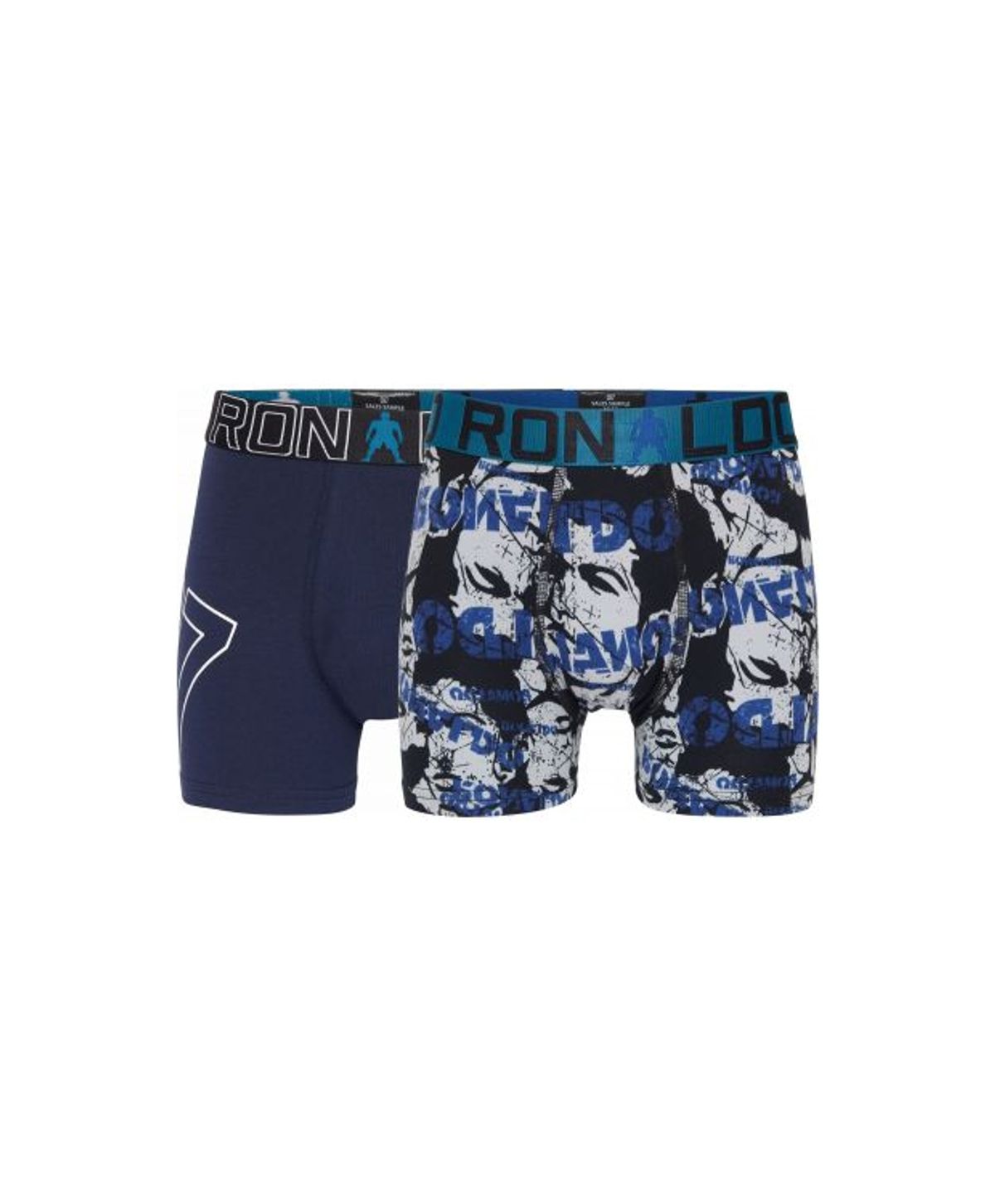 CR7 Boys's multifarvet trunk 2-pak til drenge