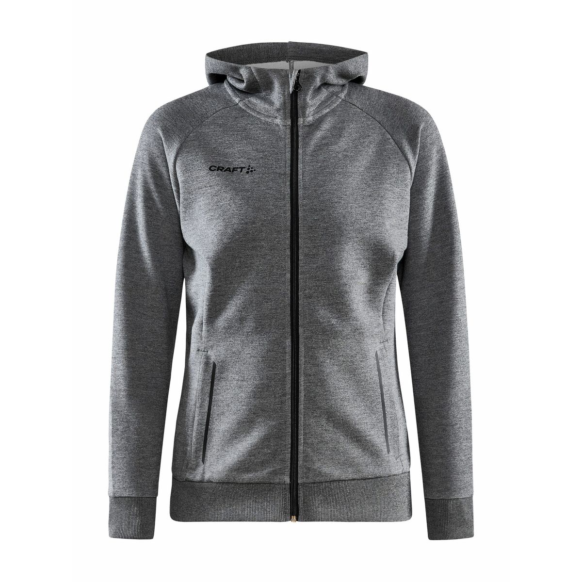 Craft - Core Soul Full Zip Hood Kvinder - Dk Grey Melange S