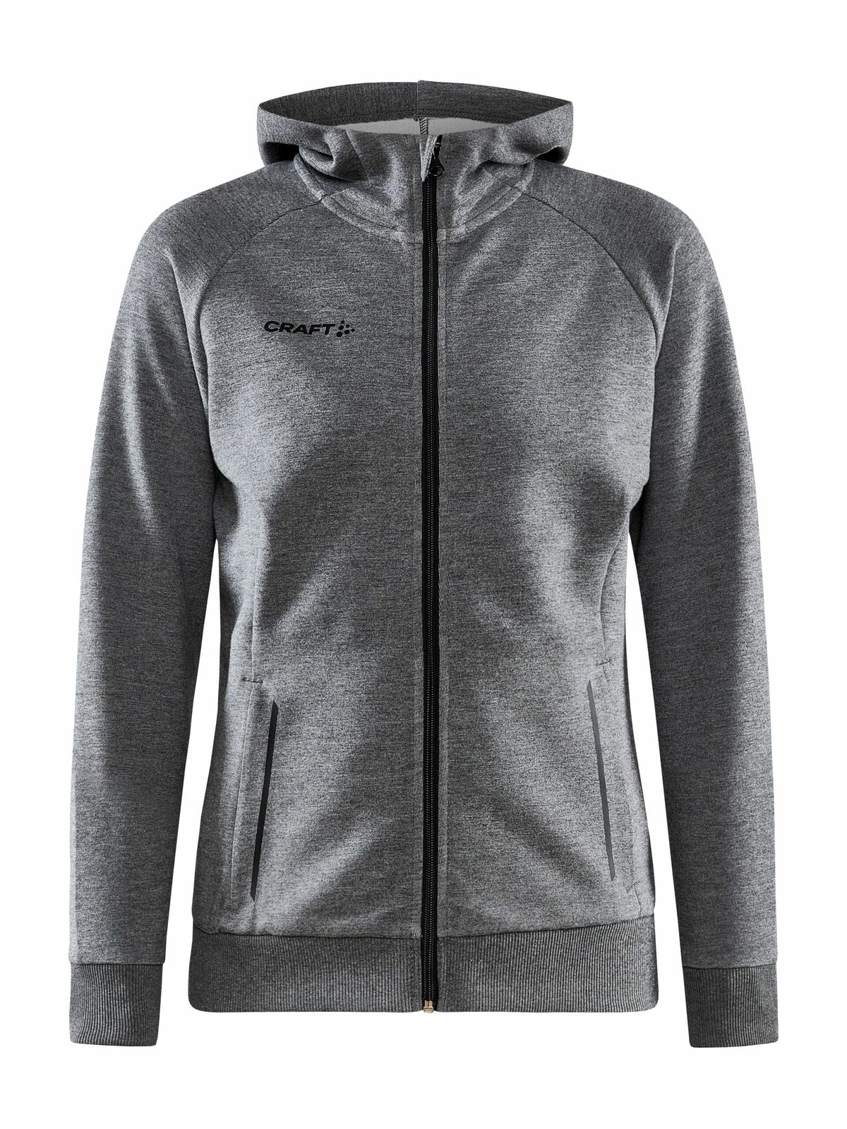 Craft - Core Soul Full Zip Hood Kvinder - Dk Grey Melange XXL