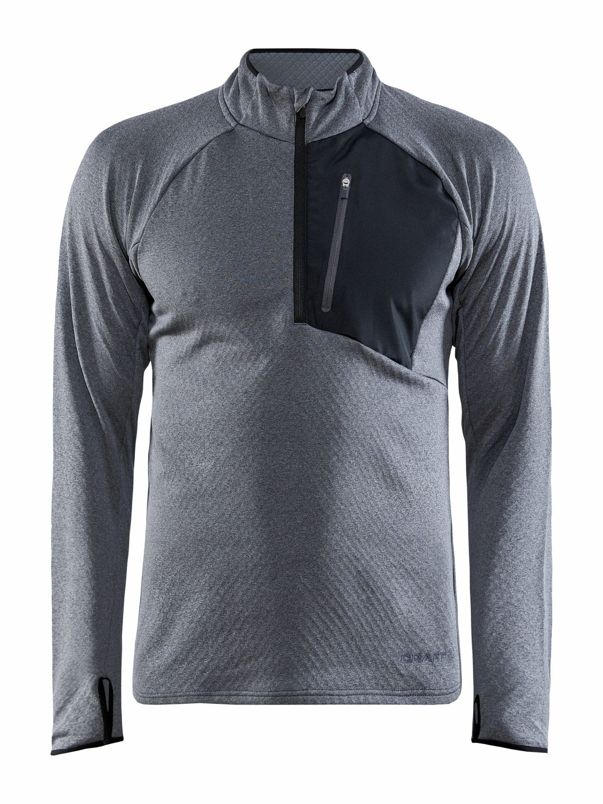 Craft - CORE Trim Thermal Midlayer Maend - Dk Grey Melange S