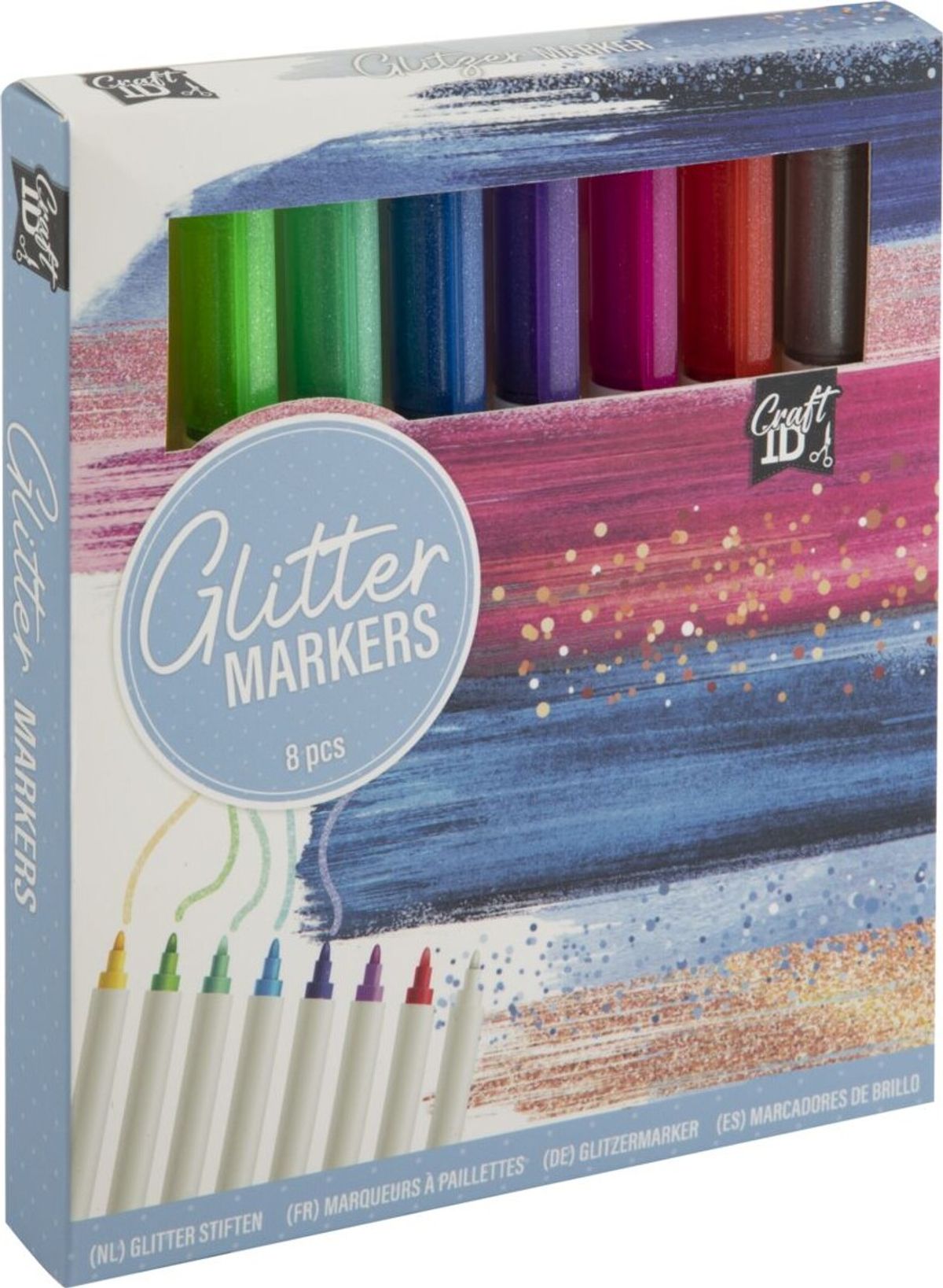 Craft Id - Glitter Tuscher - 8 Stk