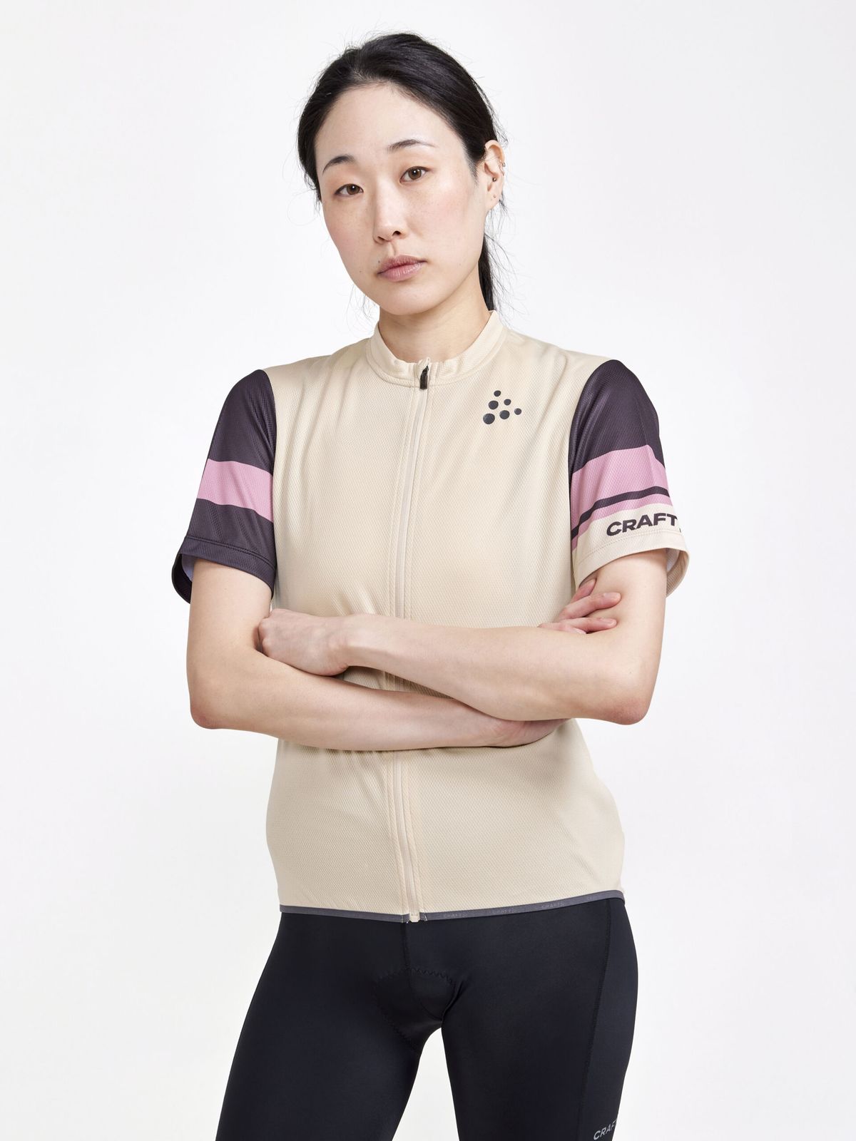 Craft Kvinder - Core Endur Logo Jersey - Ecru / Slate M