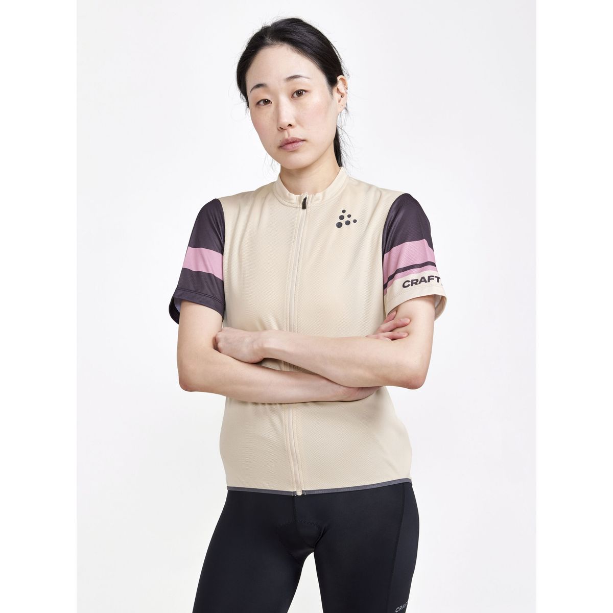 Craft Kvinder - Core Endur Logo Jersey - Ecru / Slate XS