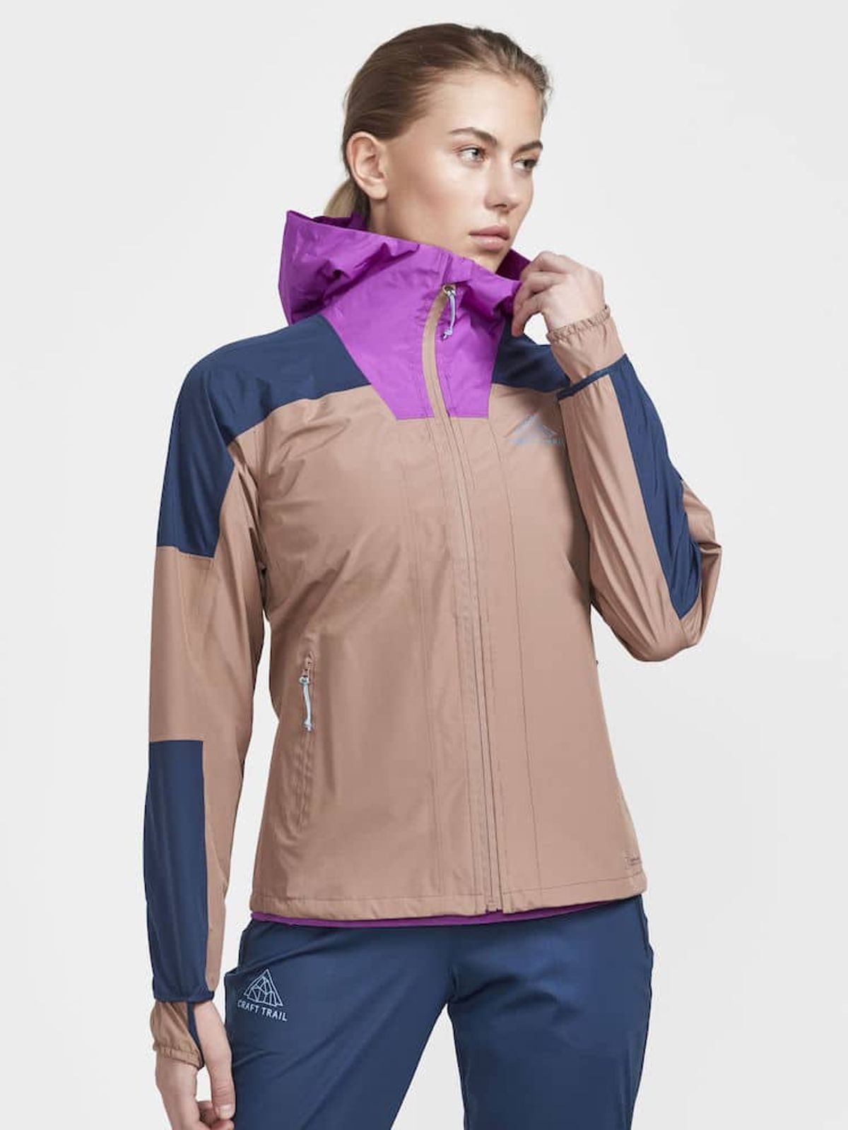 Craft Kvinder - PRO Trail Hydro Jacket - Tide / Sepia L