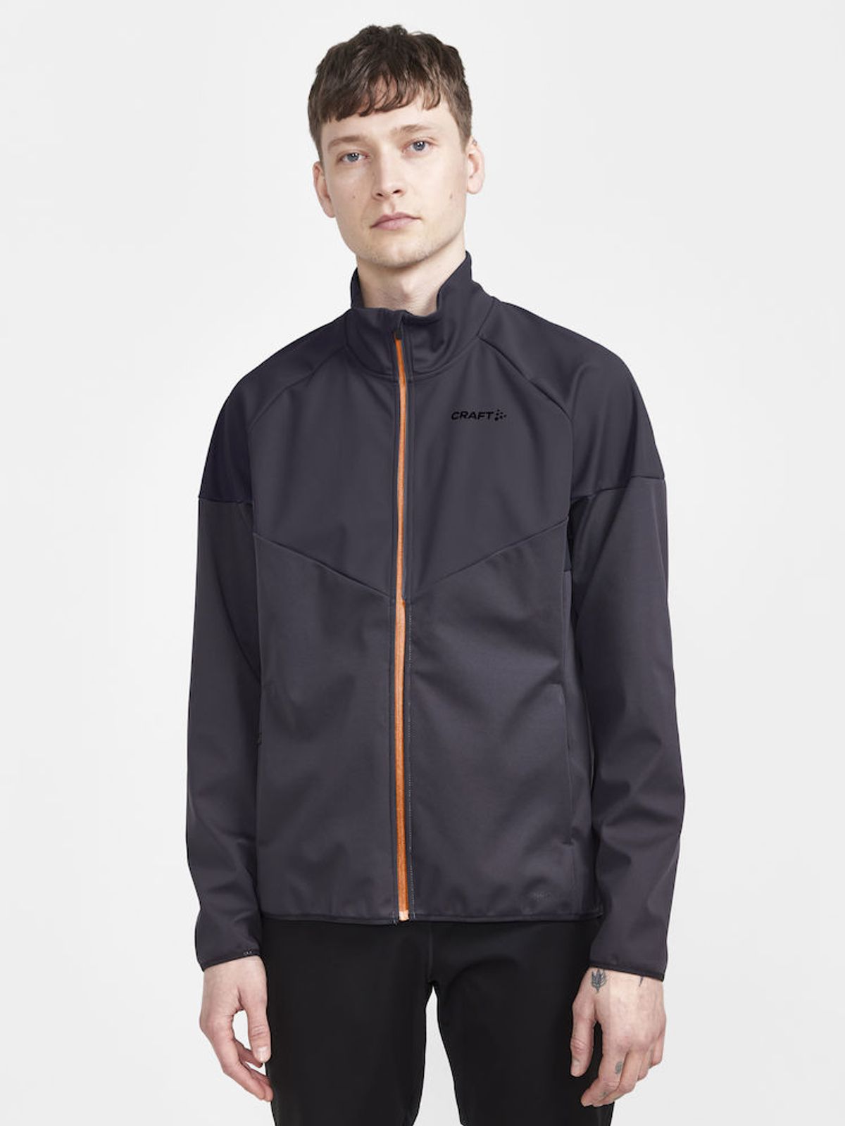 Craft Mænd - Glide Block Jacket - Slate / Chestnut M