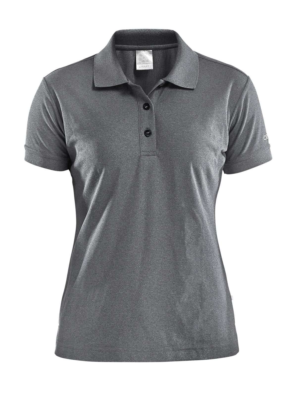 Craft - Polo Shirt Pique Classic Kvinder - Dark Grey Melange 34/XS