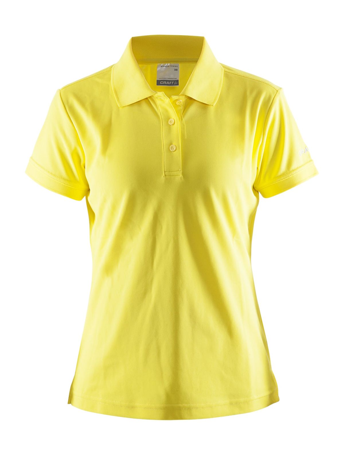 Craft - Polo Shirt Pique Classic Kvinder - Yellow 38/M