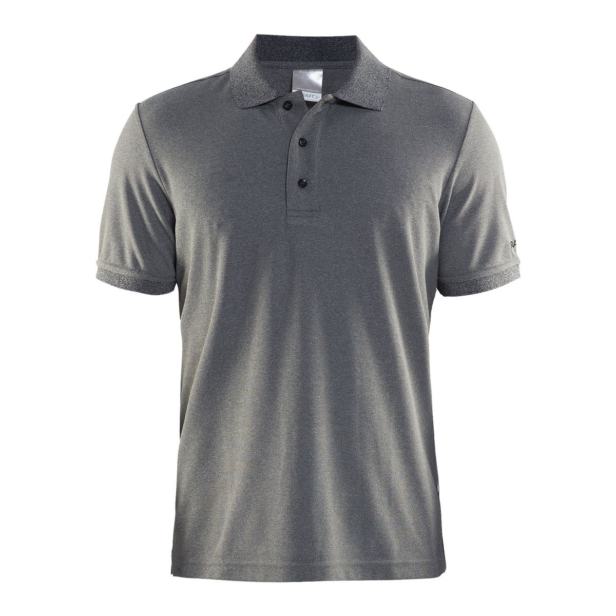 Craft - Polo Shirt Pique Classic Maend - Dark Grey Melange XS