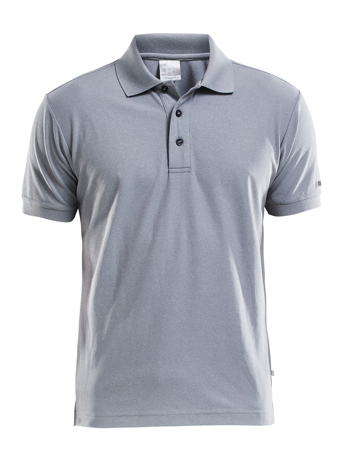 Craft - Polo Shirt Pique Classic Maend - Grey Melange S