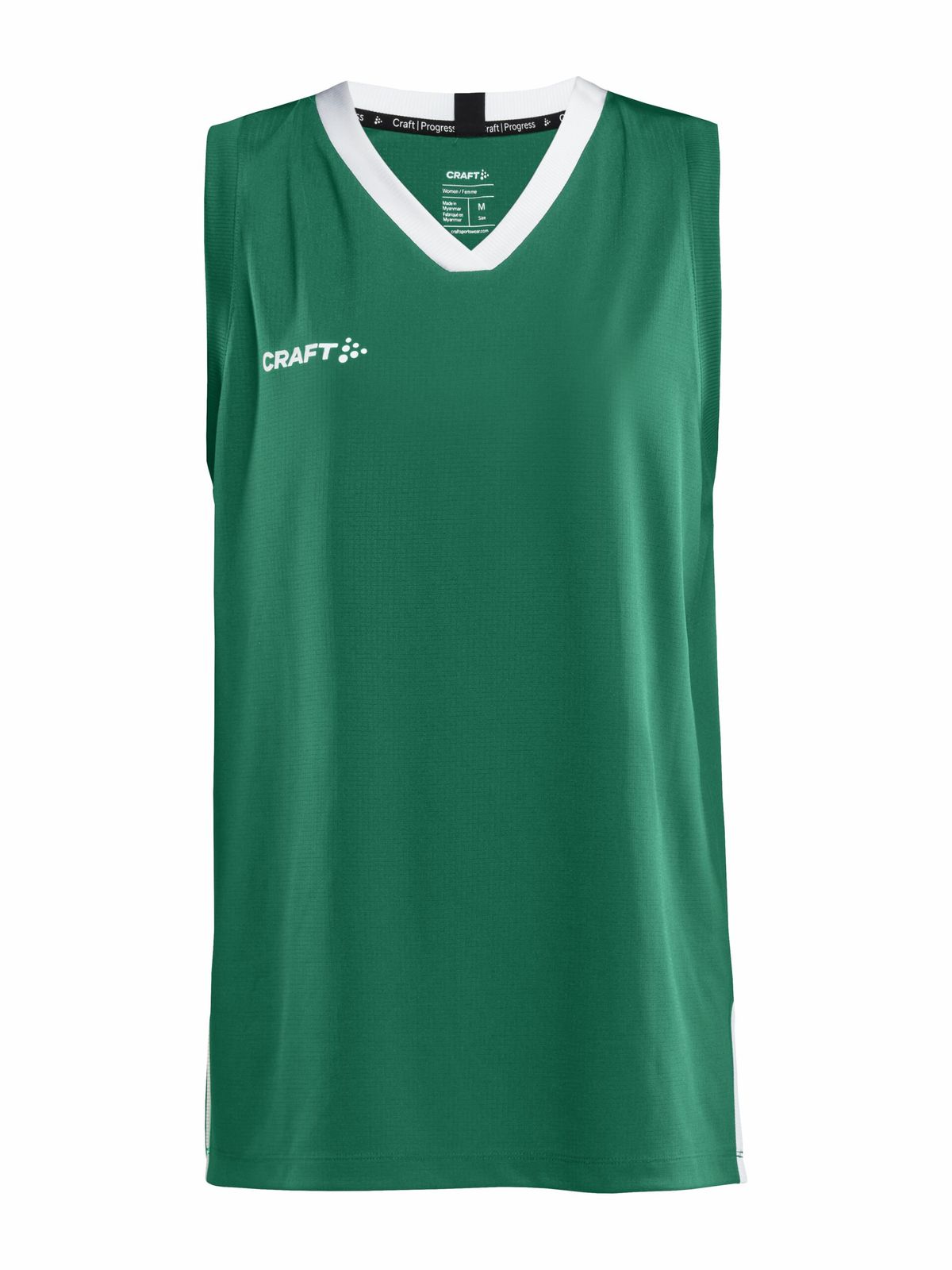 Craft - Progress Basket Singlet JR - Team Green 122/128