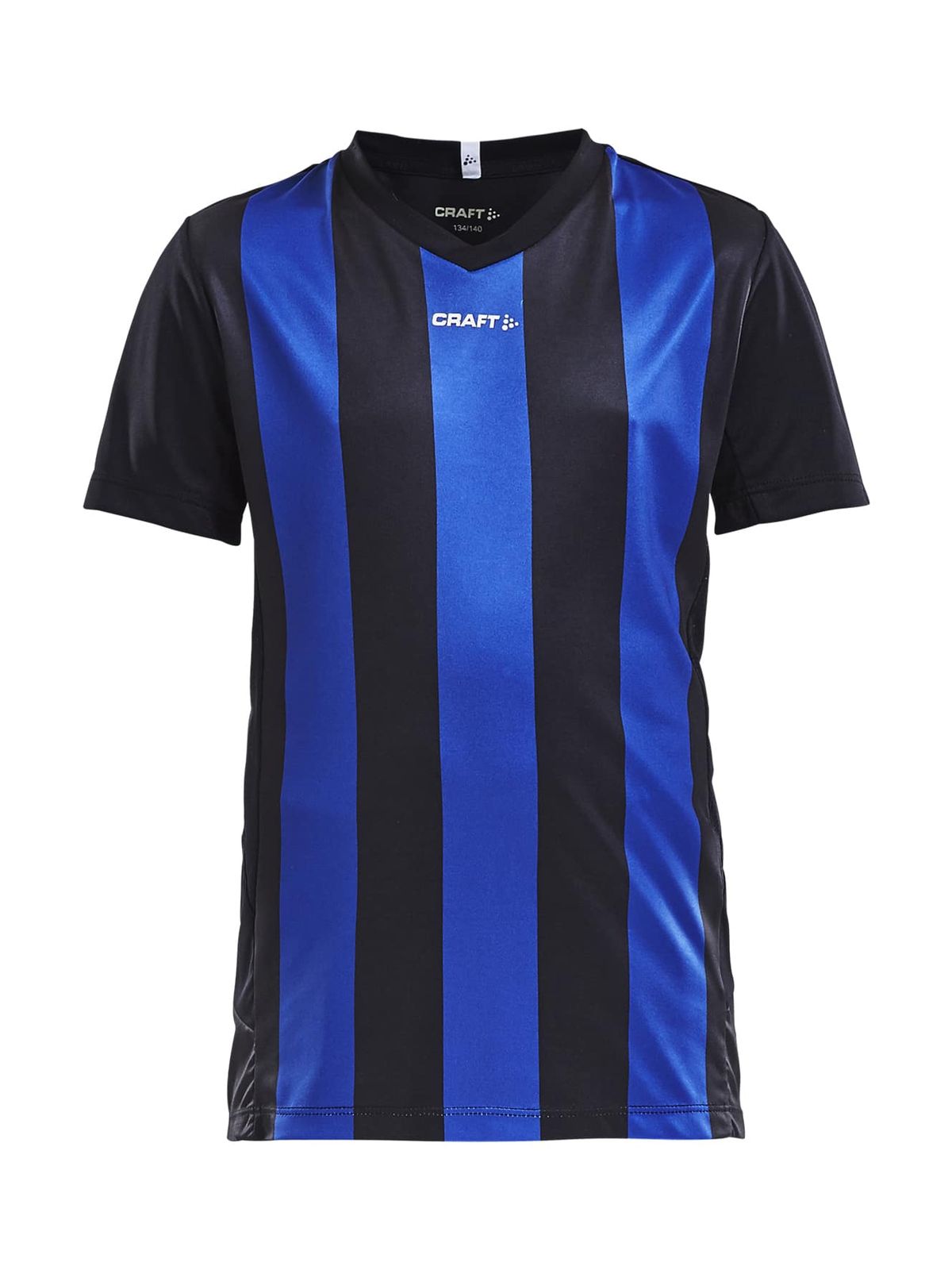 Craft - Progress Jersey Stripe JR - Black/Club Cobolt 134/140