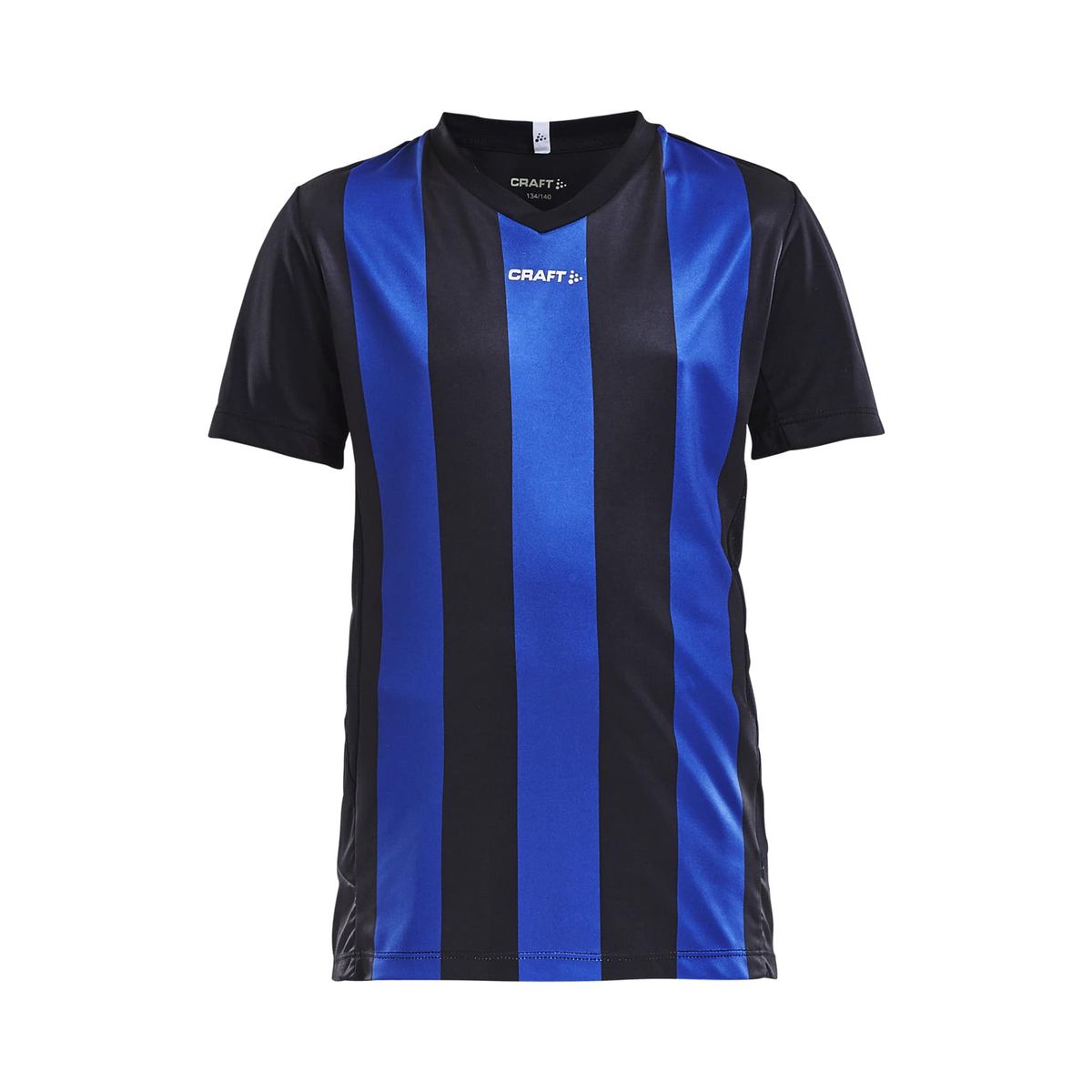 Craft - Progress Jersey Stripe JR - Black/Club Cobolt 146/152