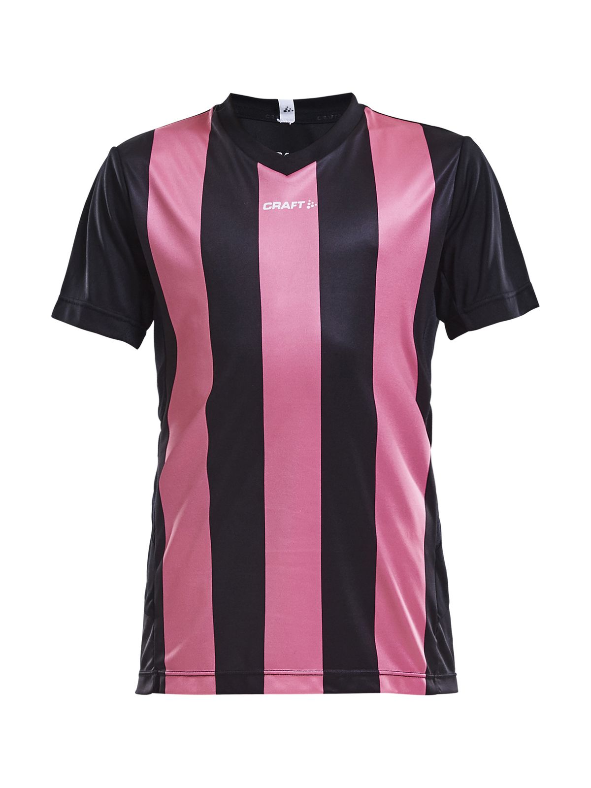 Craft - Progress Jersey Stripe JR - Black/Pop 158/164