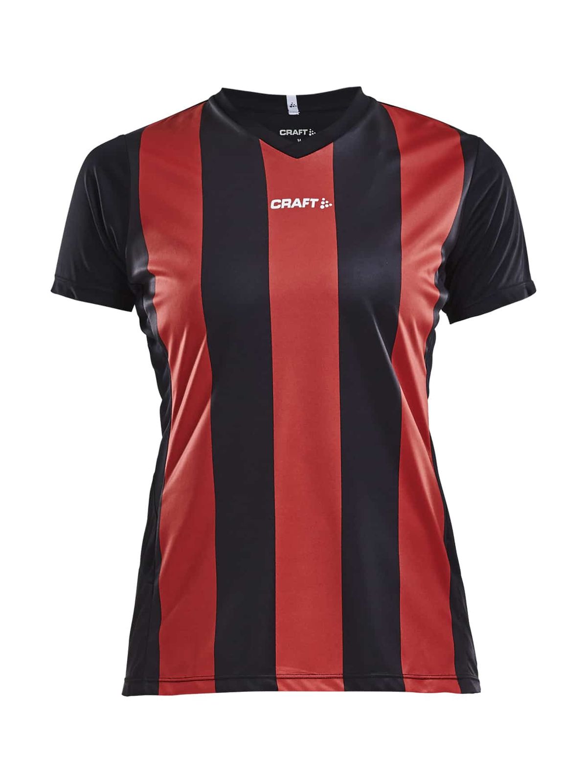 Craft - Progress Jersey Stripe Kvinder - Black/Bright Red L