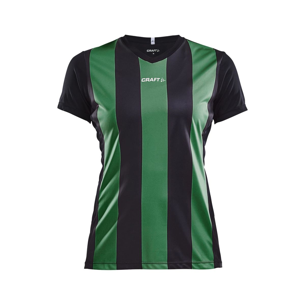 Craft - Progress Jersey Stripe Kvinder - Black/Team Green M