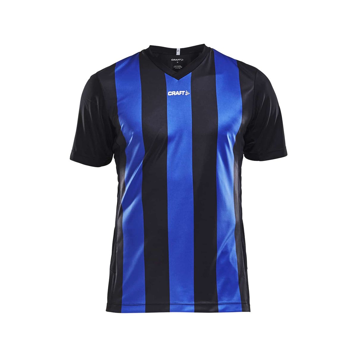 Craft - Progress Jersey Stripe Maend - Black/Club Cobolt M