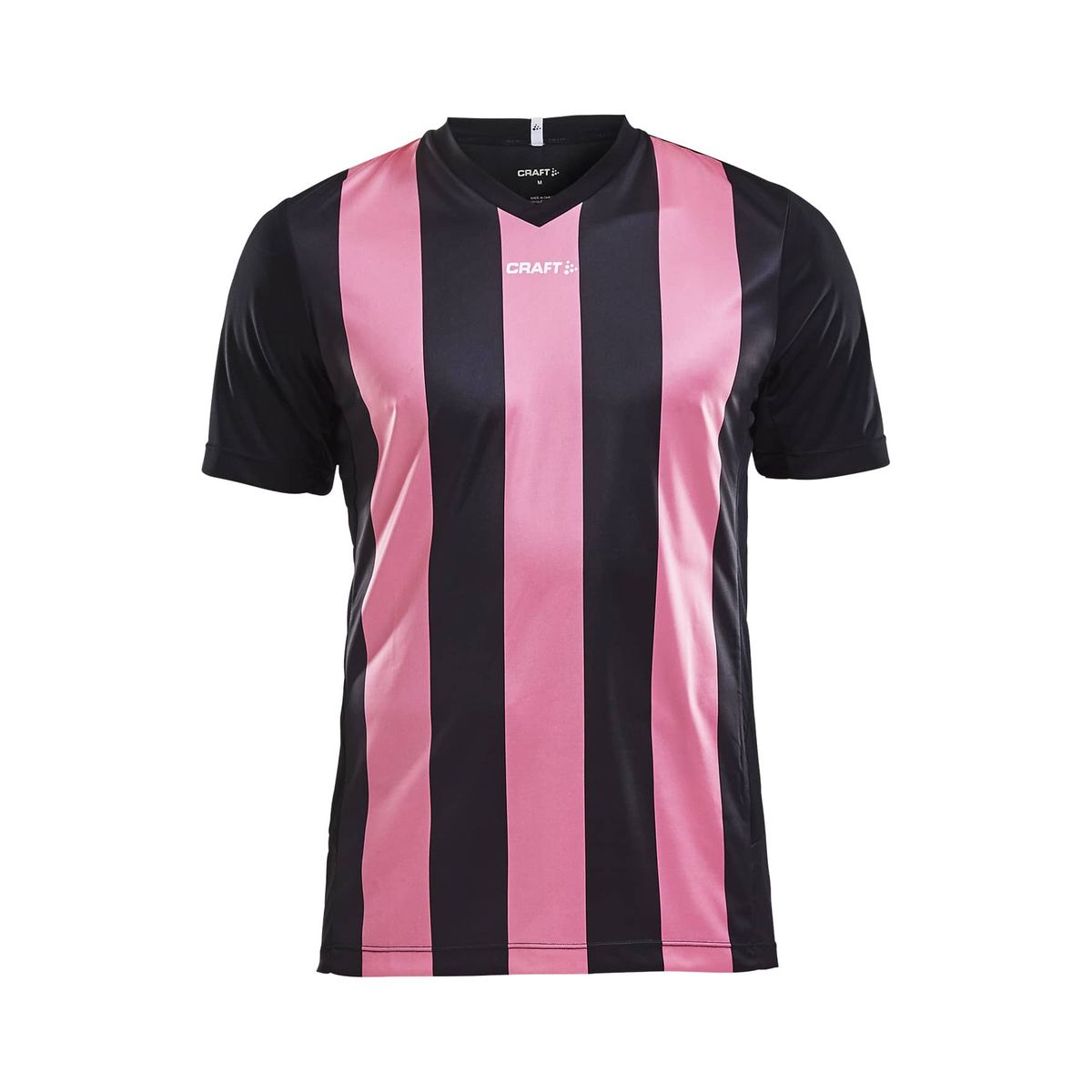 Craft - Progress Jersey Stripe Maend - Black/Pop 3XL