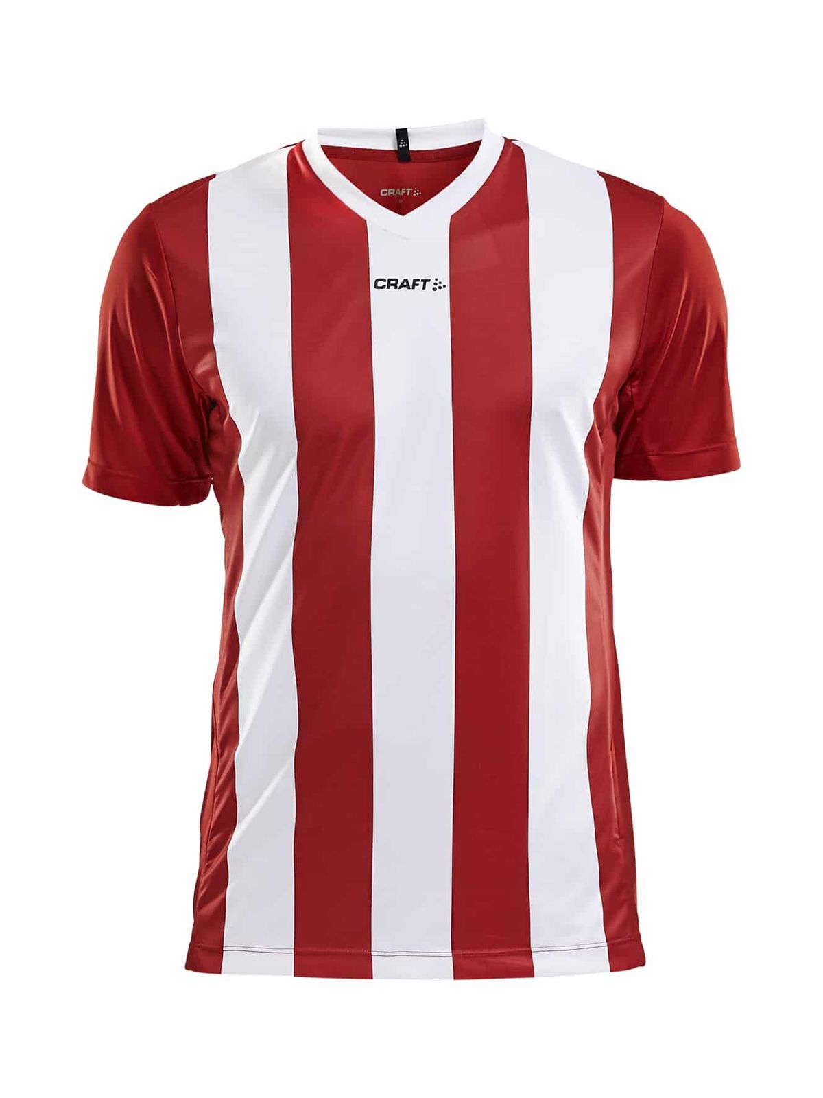 Craft - Progress Jersey Stripe Maend - Bright Red 3XL