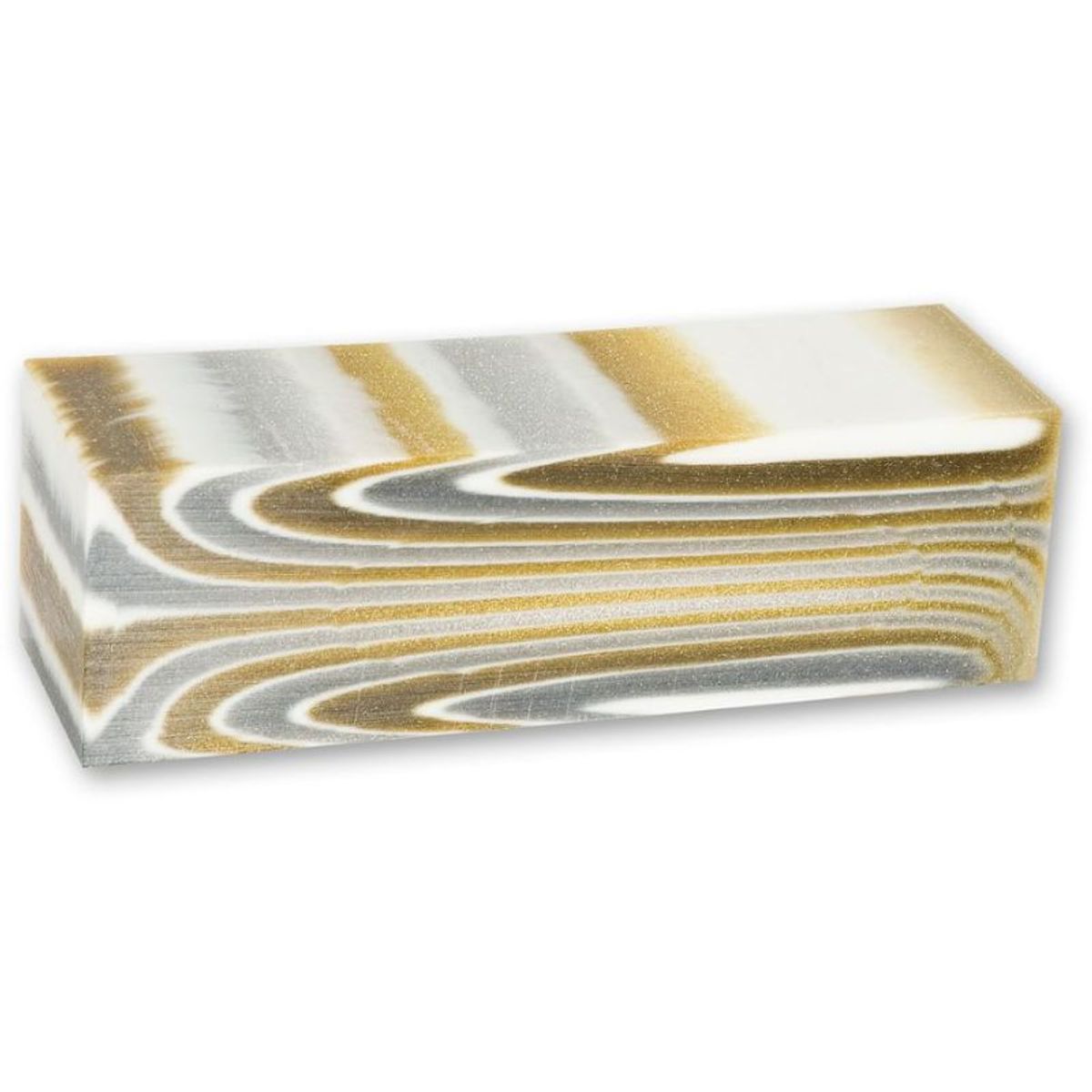 CraftProKits Hvid/Guld Polyester Akrylblok 35x35x114mm