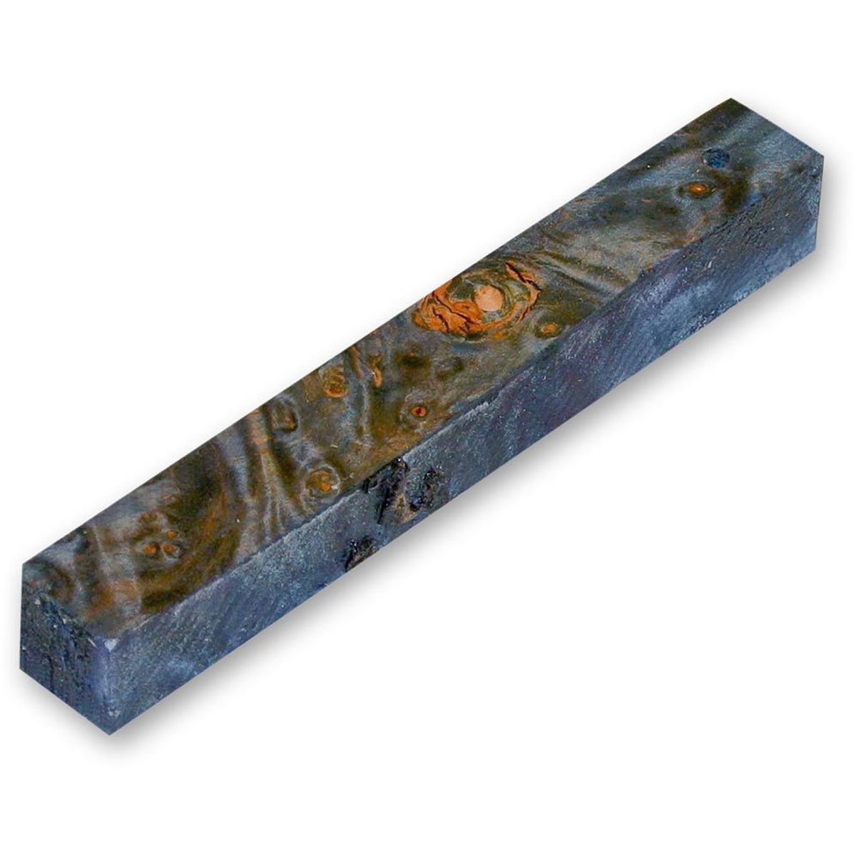 CraftProKits Pen Blank - Blue Mapple Burl - 125 x 19 x 19 mm